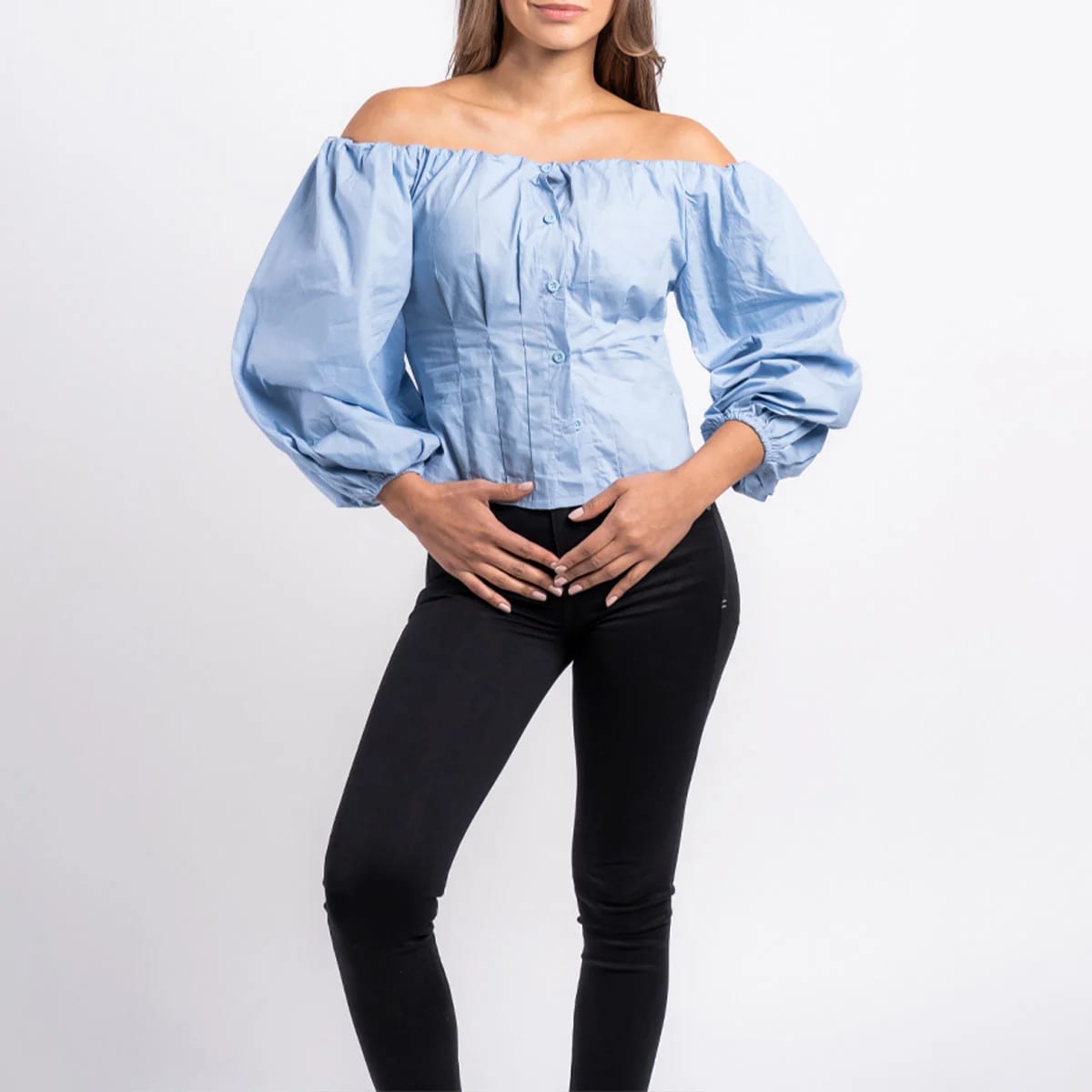 Blusa Cuello Bandeja Knz Lore - imagen 1