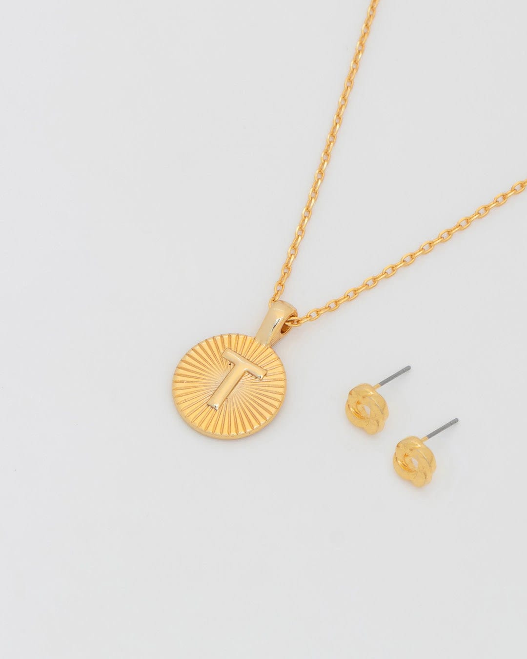 Collar Letra Destellos + Aretes - imagen 4