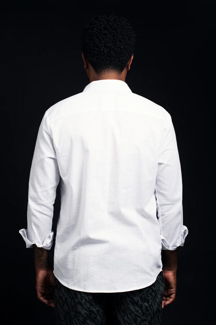 Camisa lino blanca - imagen 4
