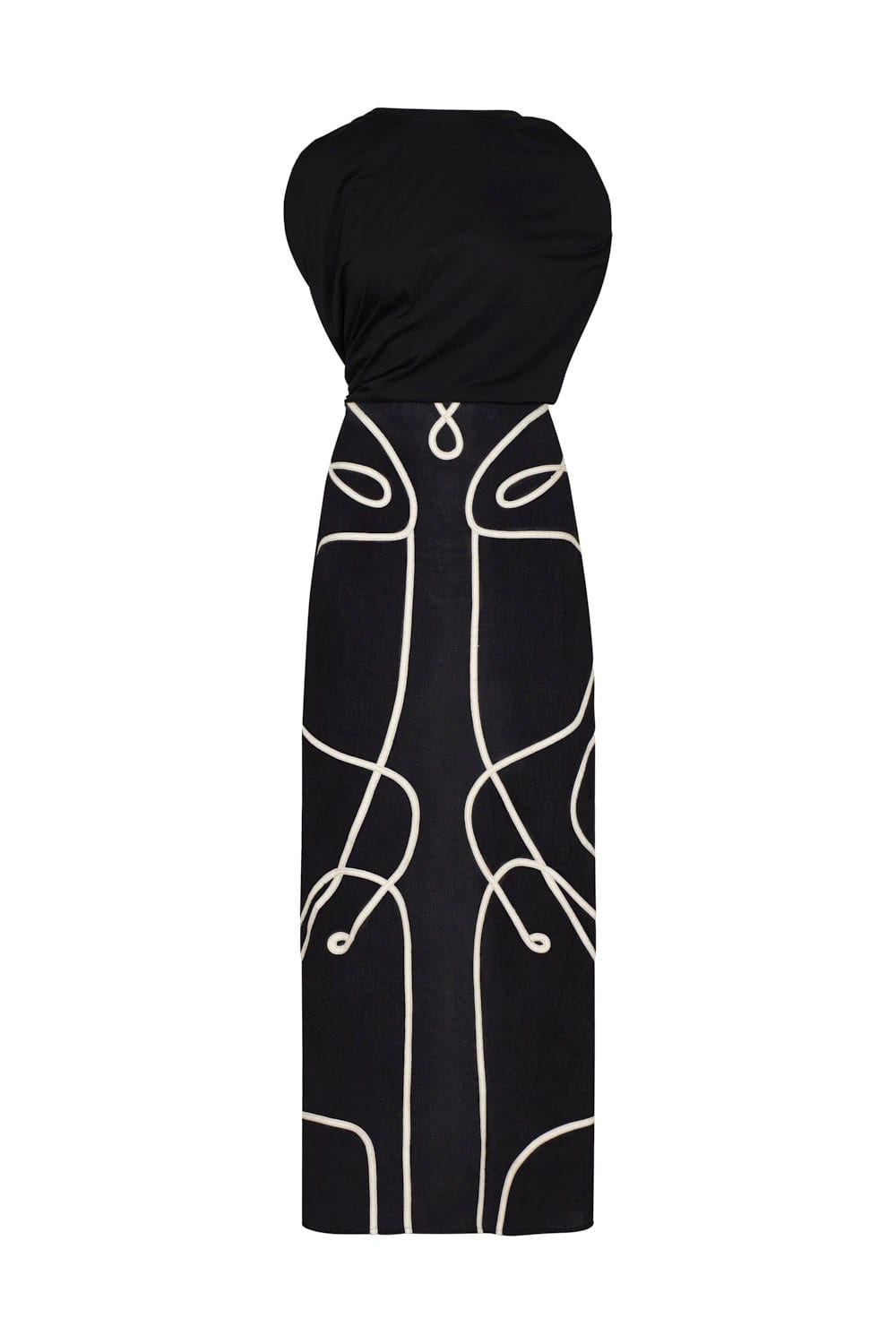 Vestido amaranta negro - imagen 2