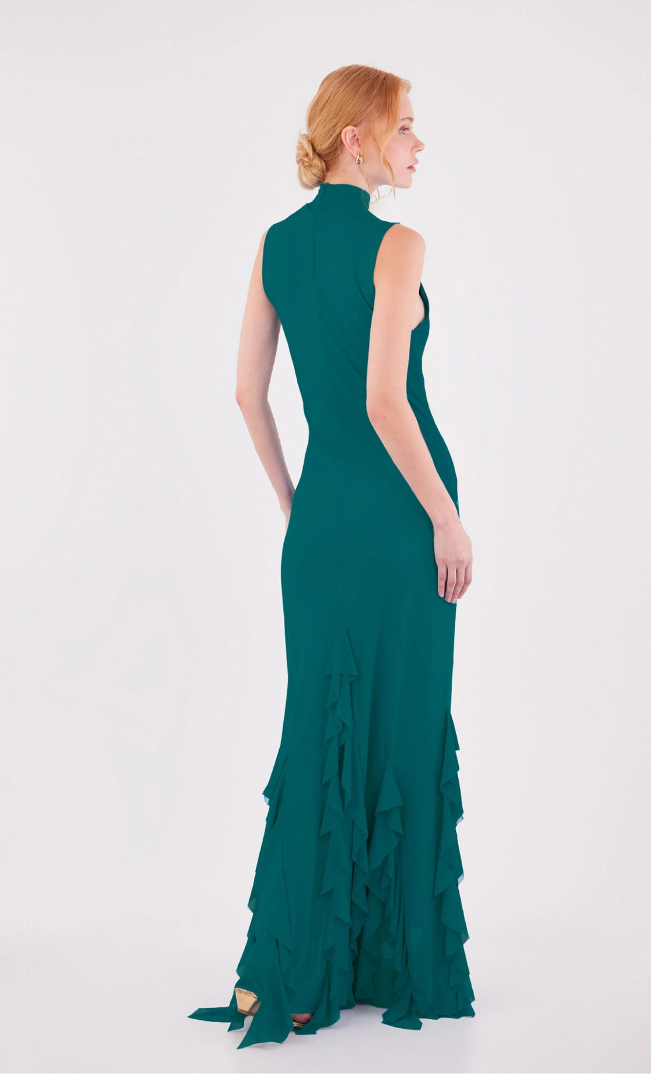 Vestido largo Aneta Teal - imagen 3