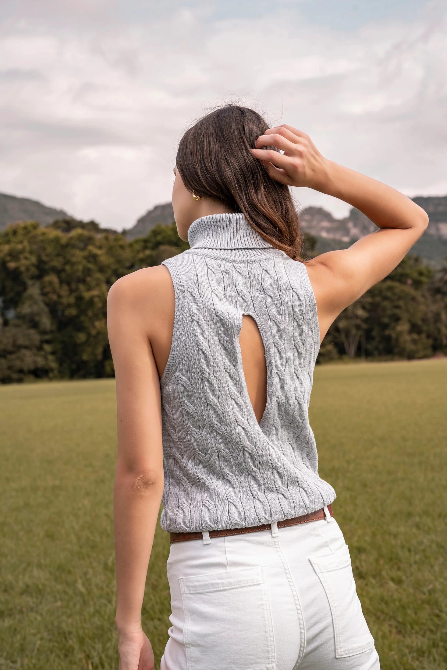 Top Aura Shine Mujer Negro - imagen 4