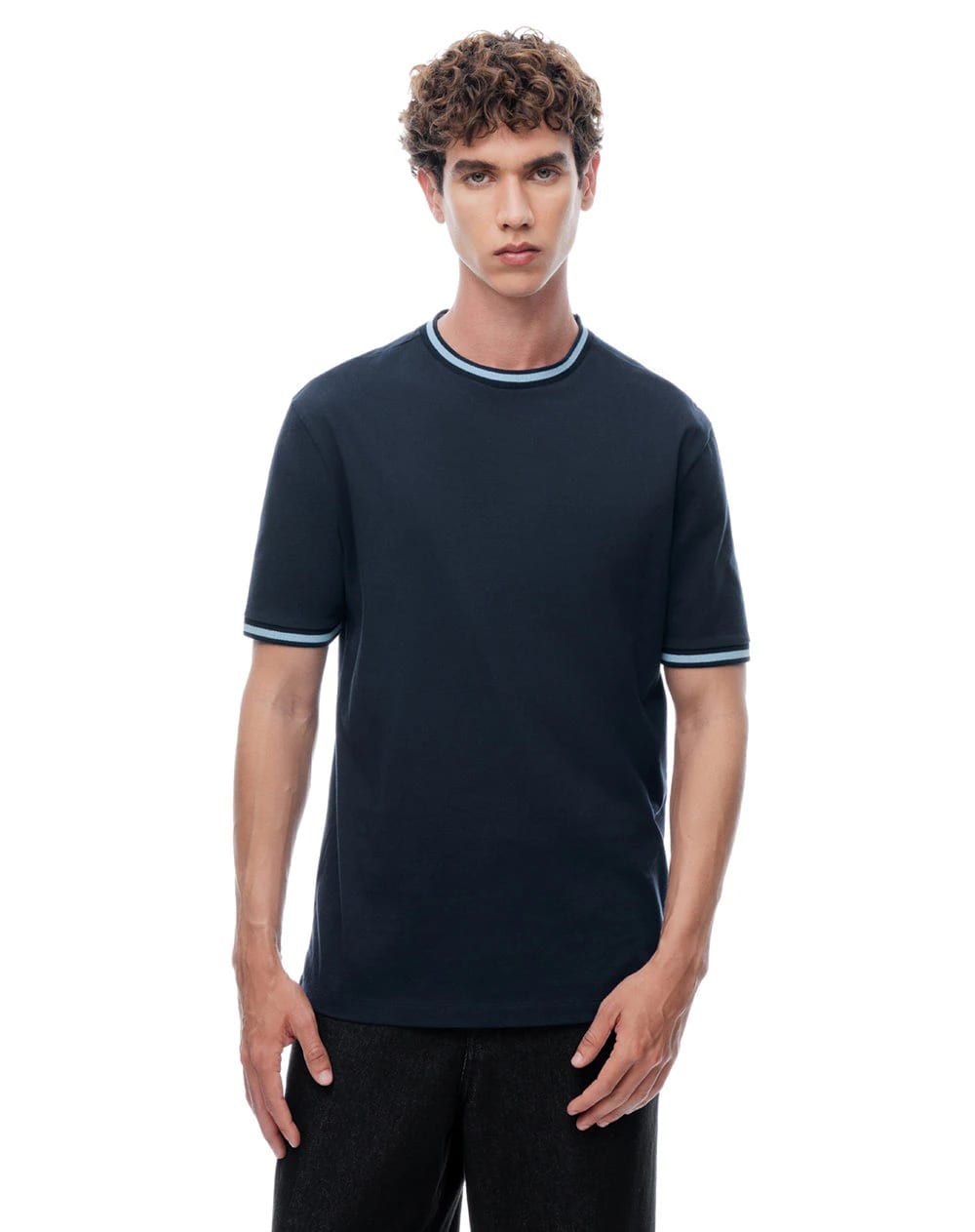 Camiseta regular manga corta azul hombre - imagen 4