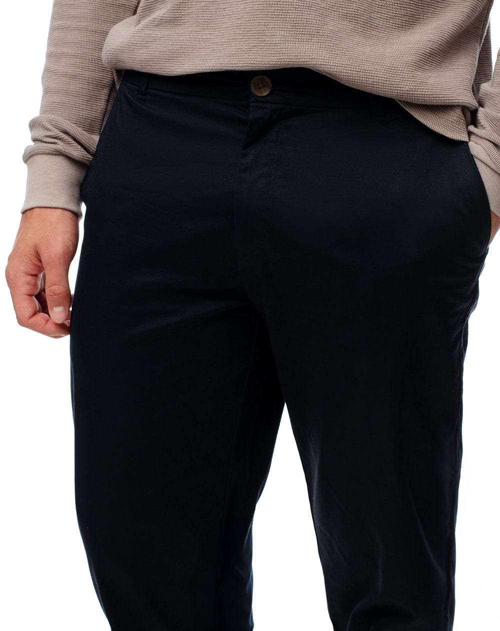 Pantalón regular tiro medio azul hombre - imagen 5