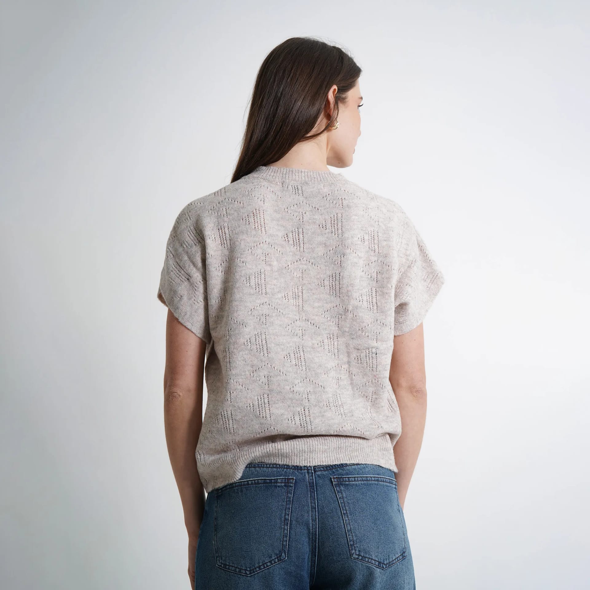 Sweater Cuello Redondo Manga Corta - imagen 5