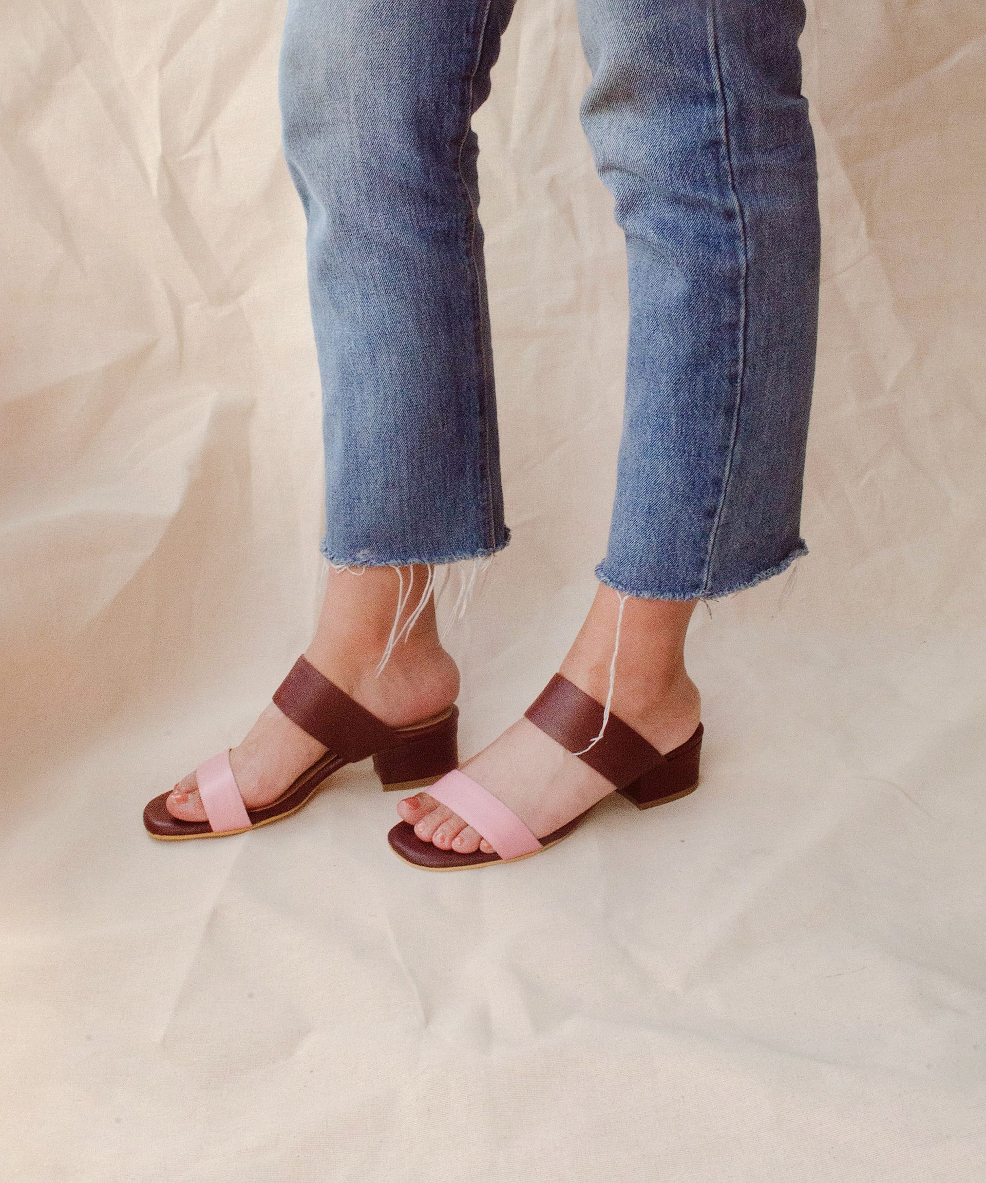 Double-Band Sandal | Vino Rosado - imagen 3