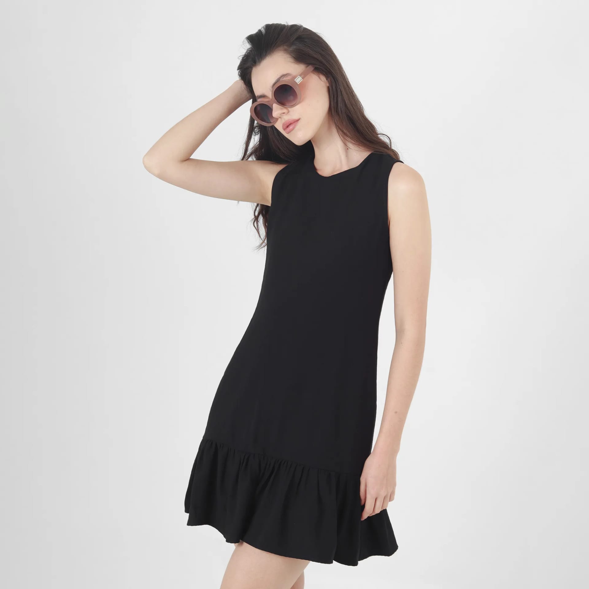 Vestido Cuello Redondo Manga Sisa - imagen 4