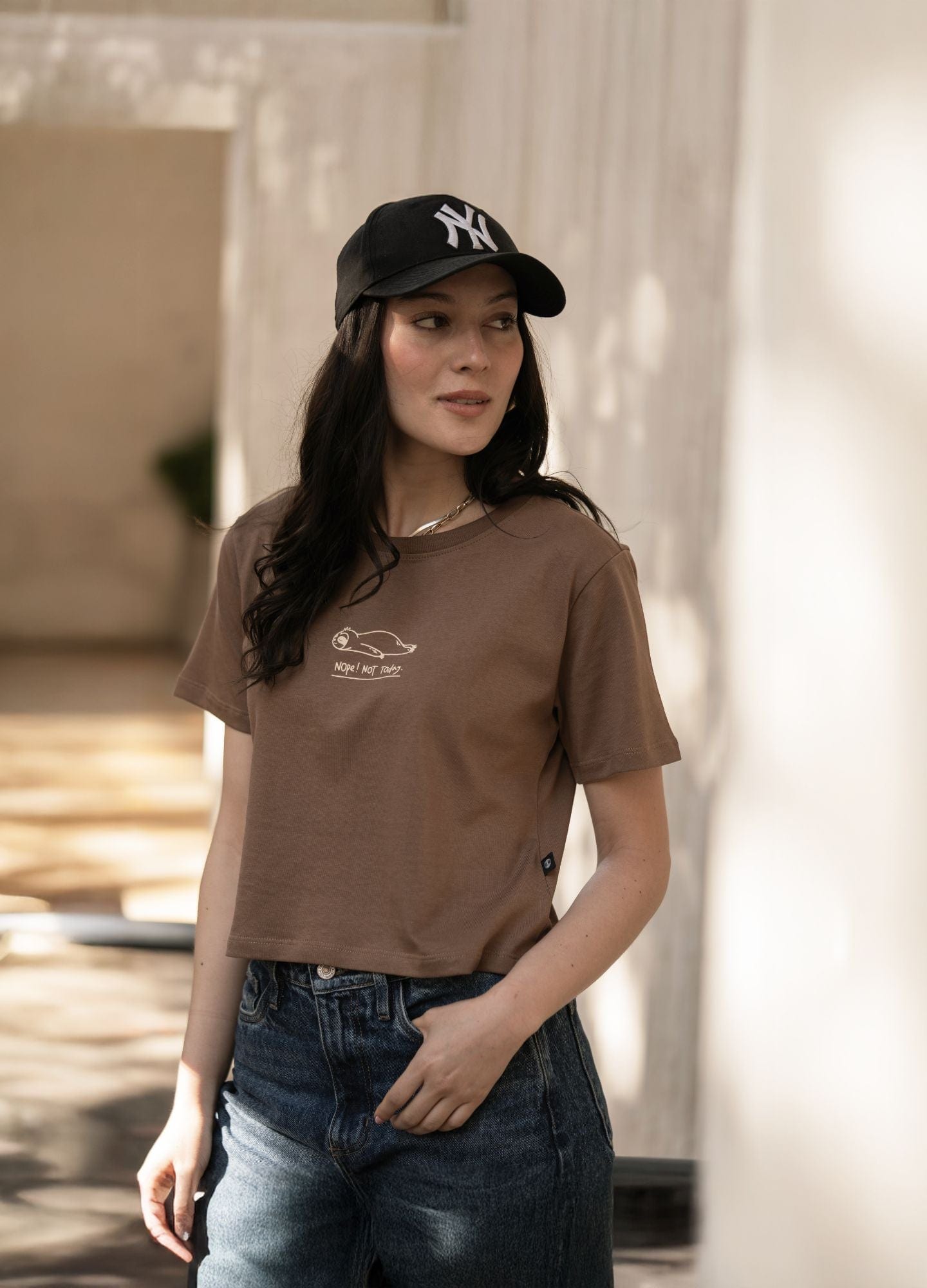 Nop Today Crop Top – Cafe - imagen 5