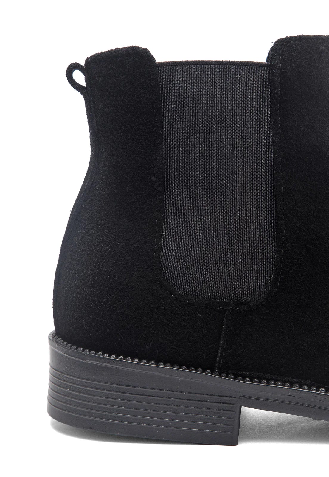 Botines chelsea negros en gamuza. - imagen 6