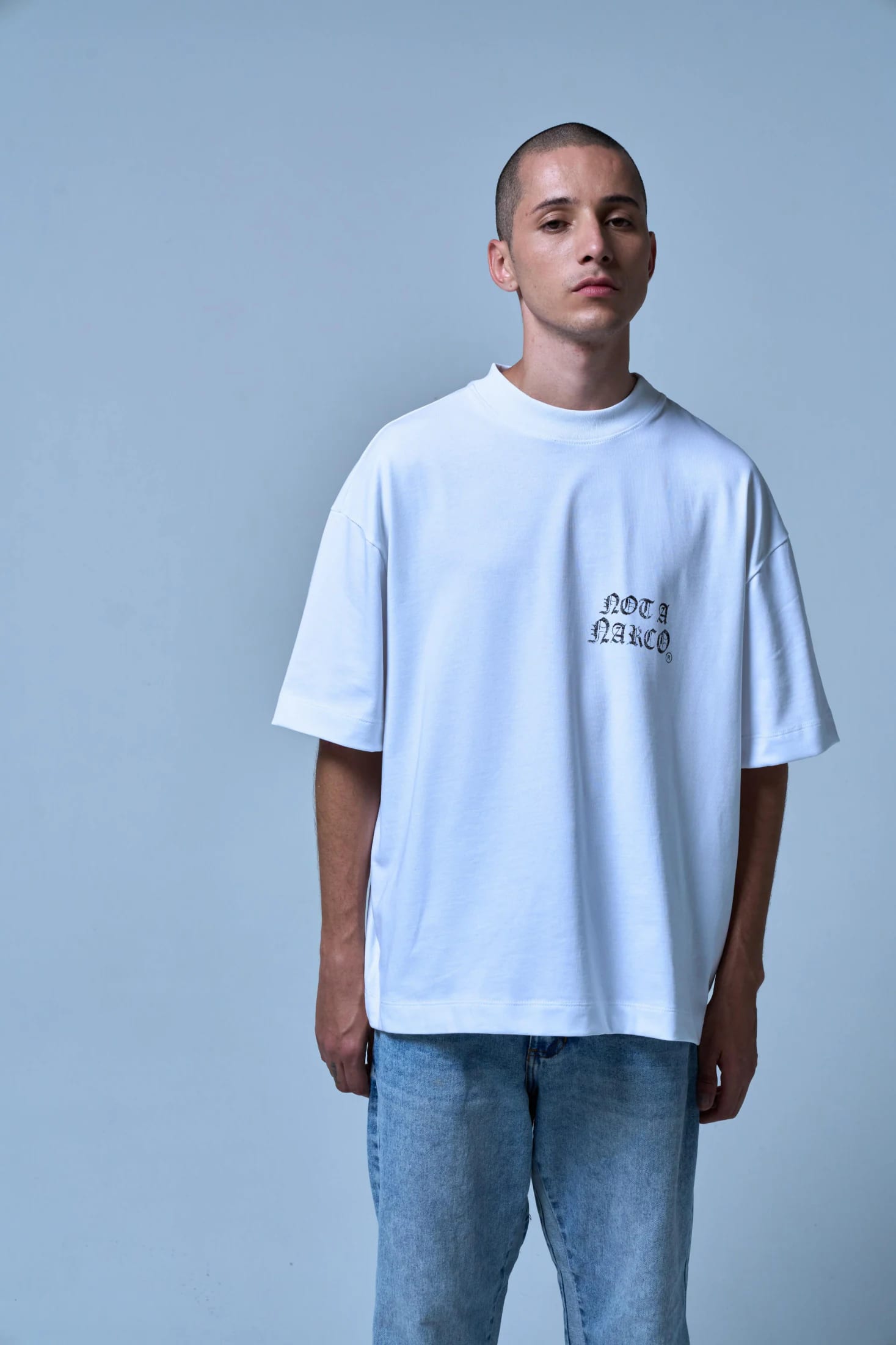 NOT A NARCO FW25 WHITE T-SHIRT - imagen 8