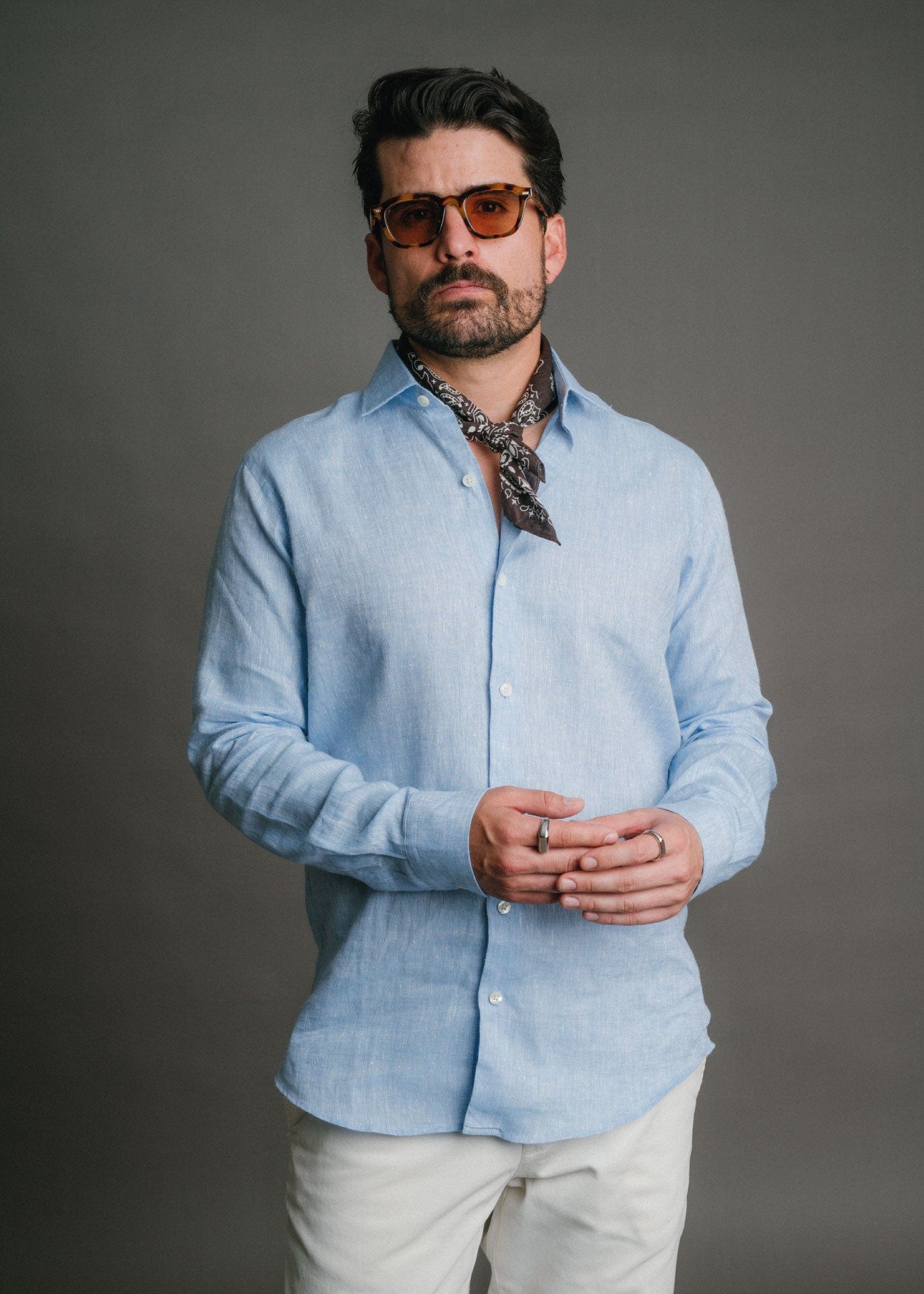 Camisa Provenza Azul Clara - imagen 2