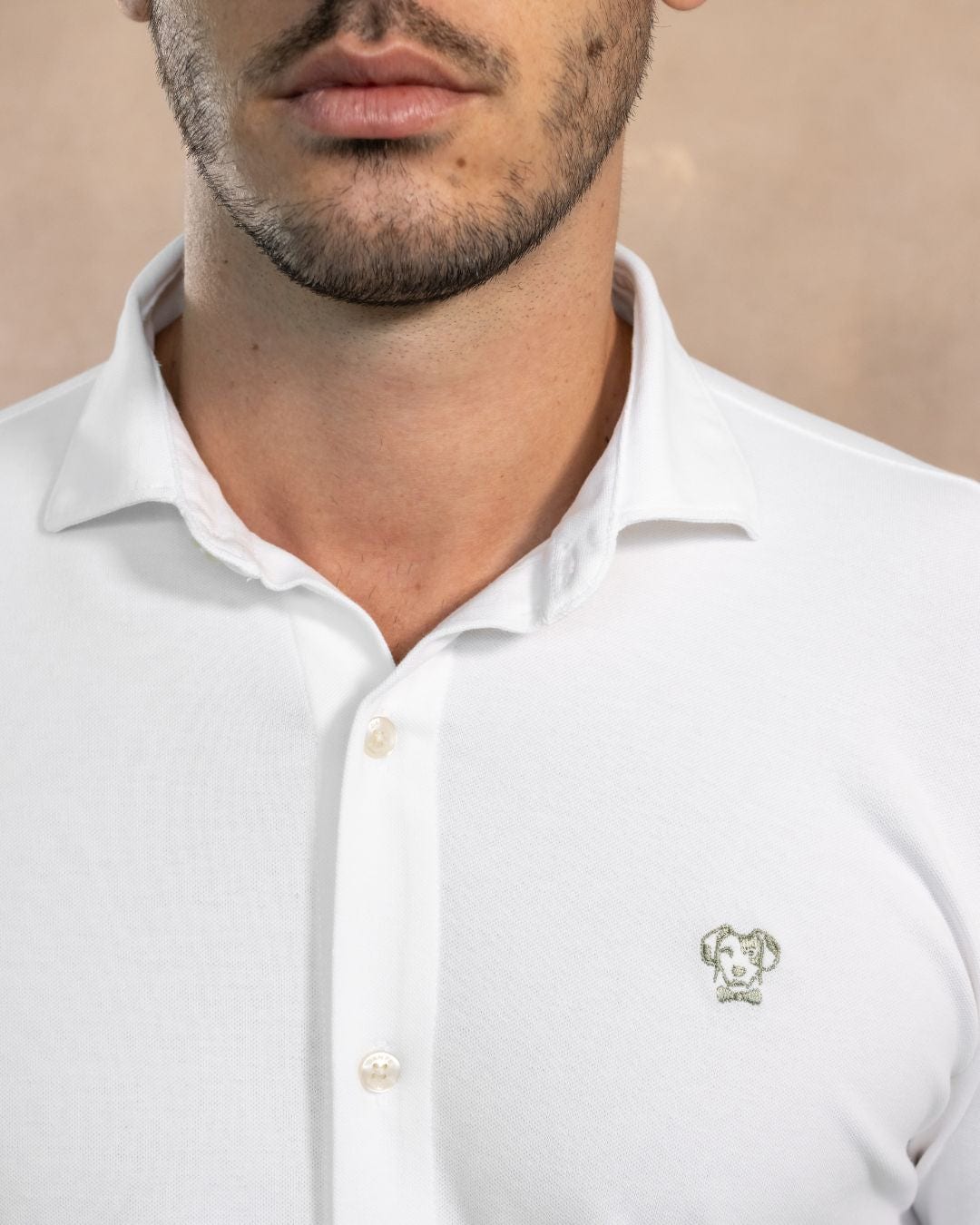 Camisa Antimanchas Piqu  Ivory - imagen 2