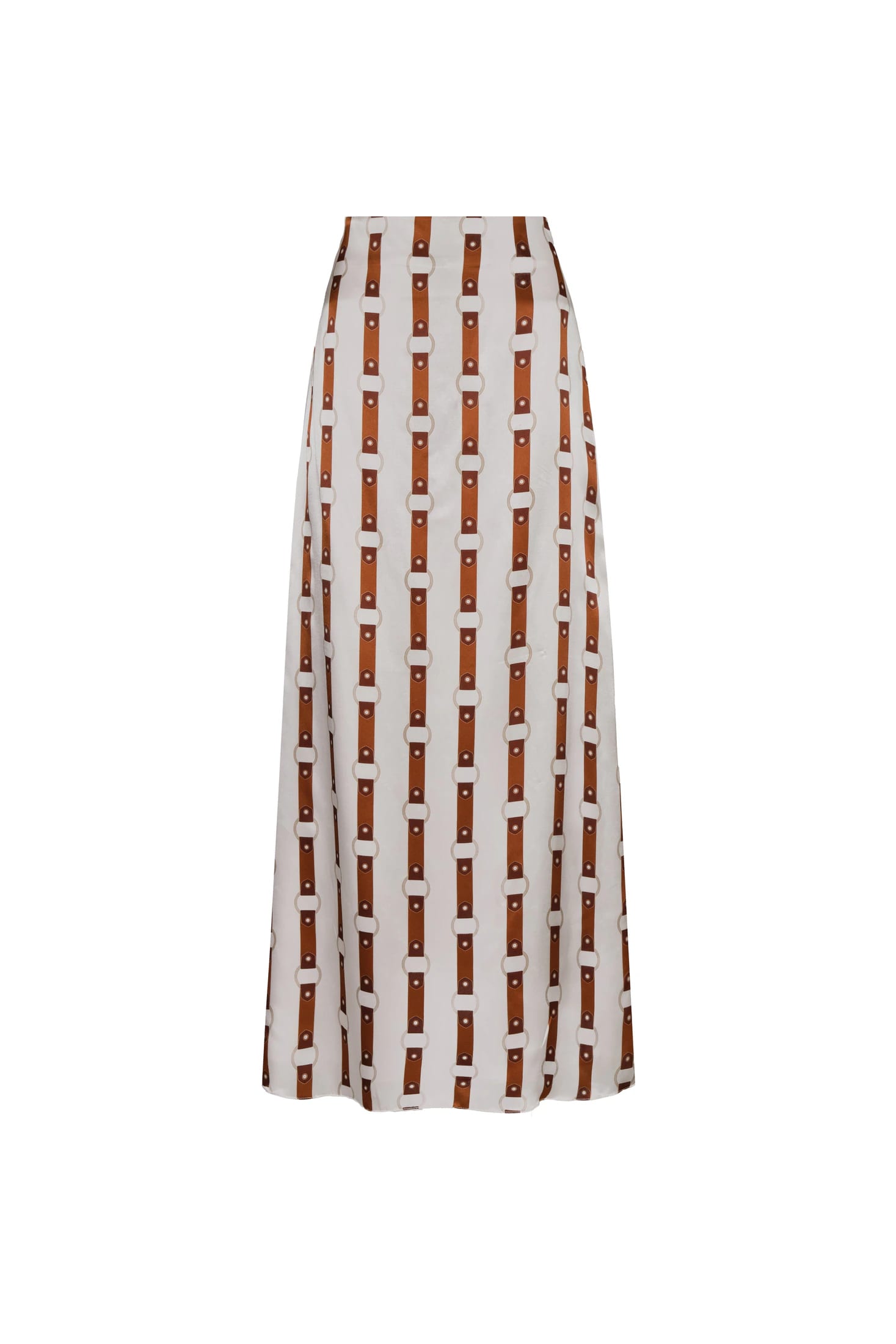 Carlota Satin Silk Maxi Skirt / Horse Reins - imagen 1