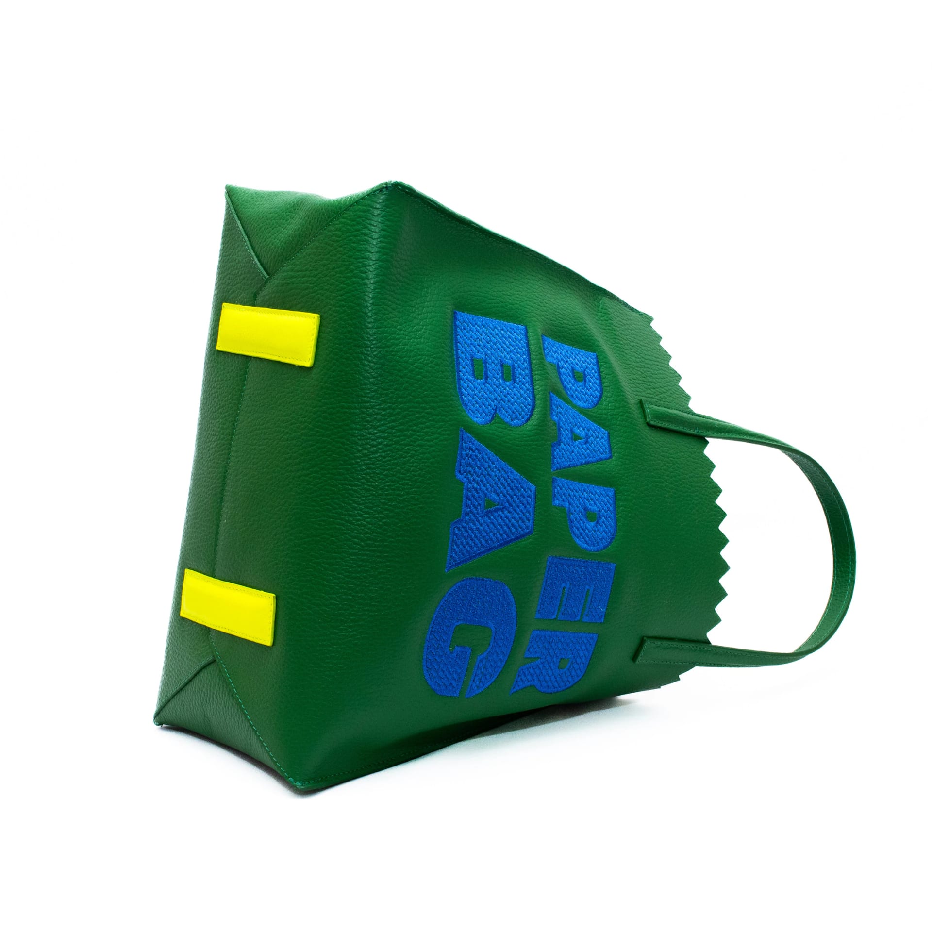 PAPER BAG SHORT - verde forest x celeste - imagen 4