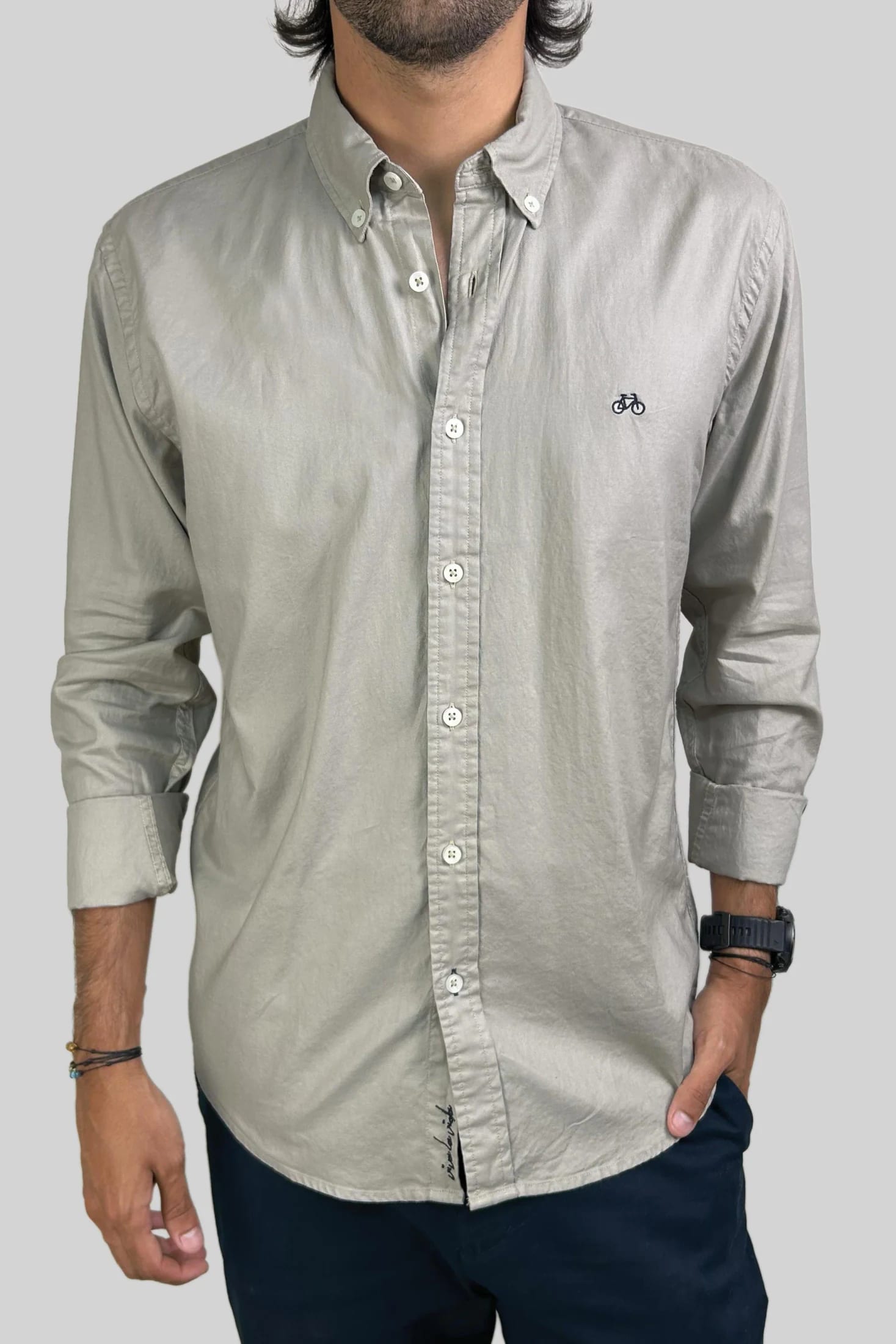 CAMISA OXFORD KHAKI - imagen 4