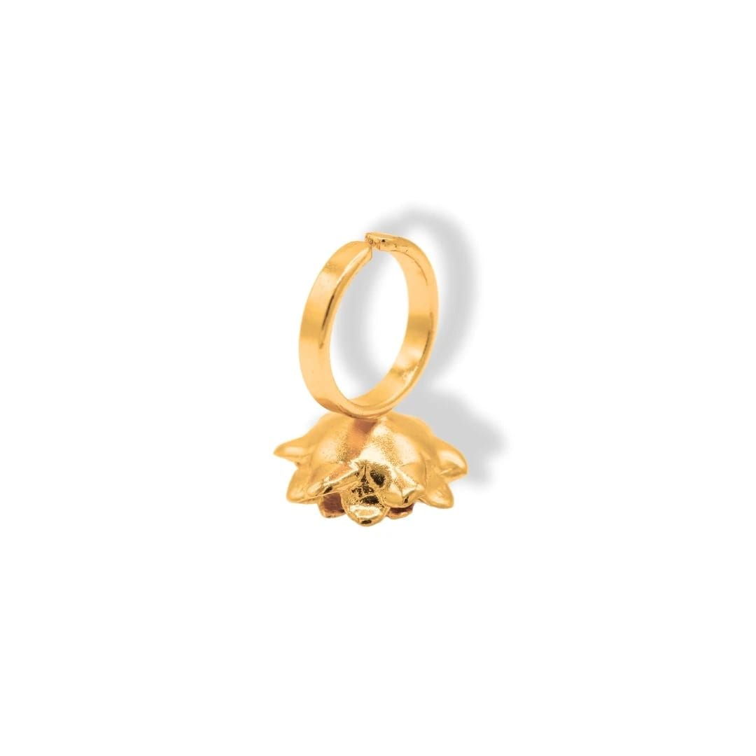 Anillo con flor de cactus grande - imagen 5