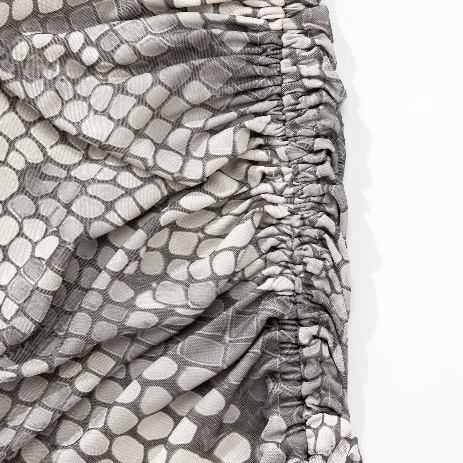 Python Mesh Mini Skirt - Gray - imagen 4