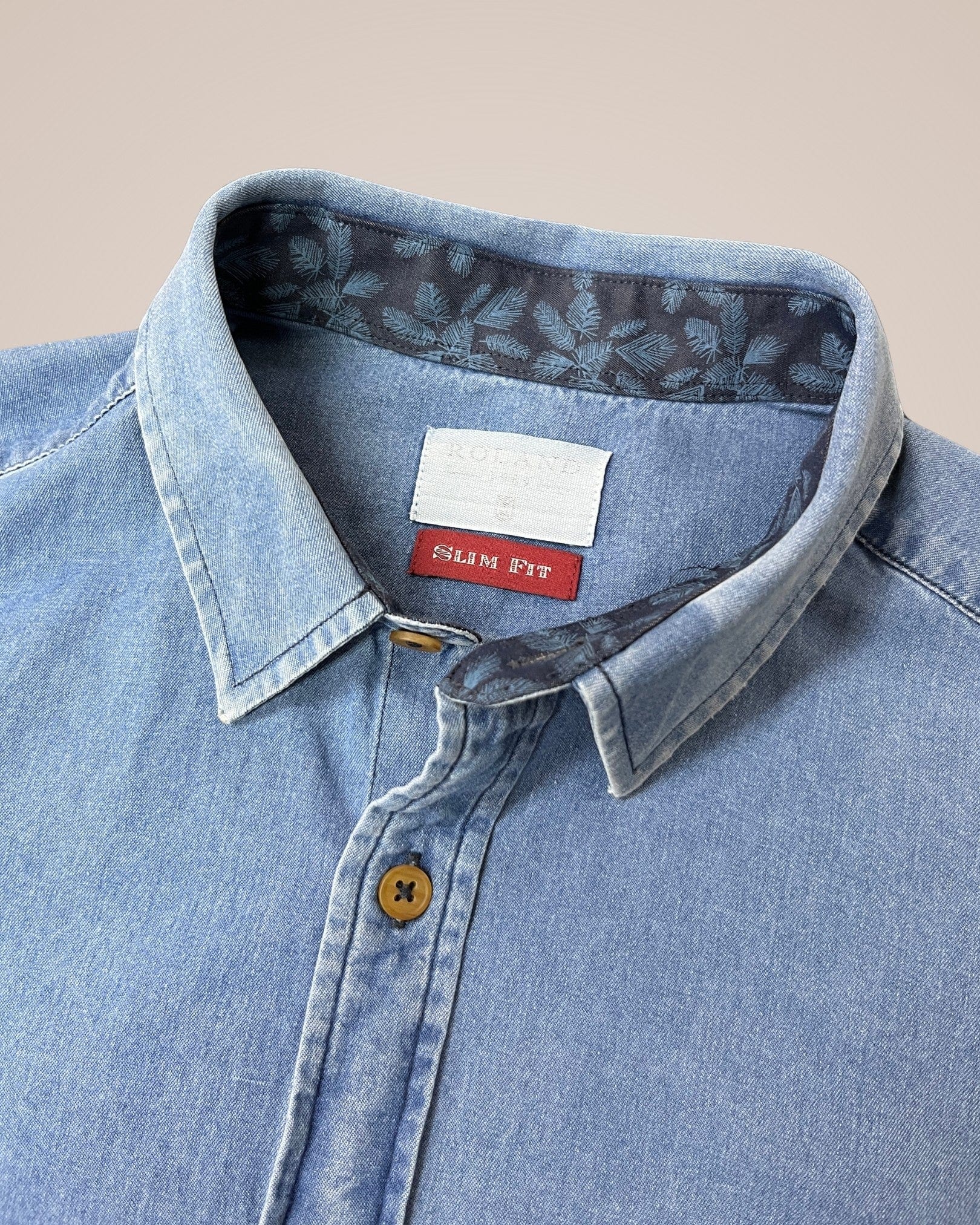 Camisa slim fit índigo - imagen 3