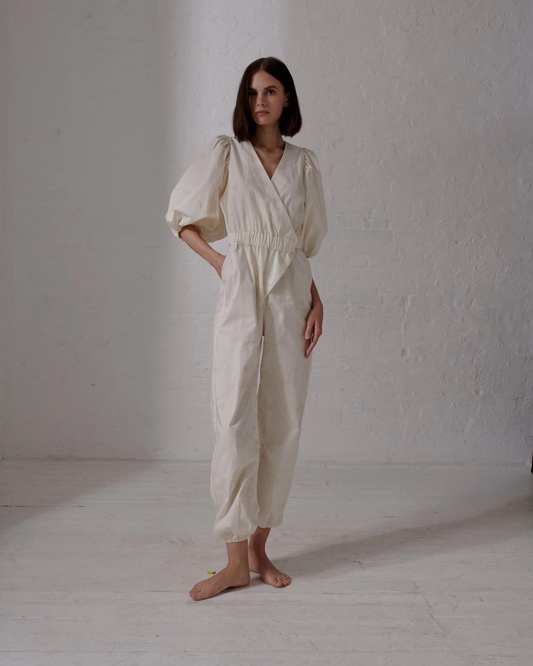 Guayacan Cotton Bio Jumpsuit / Ivory - imagen 2