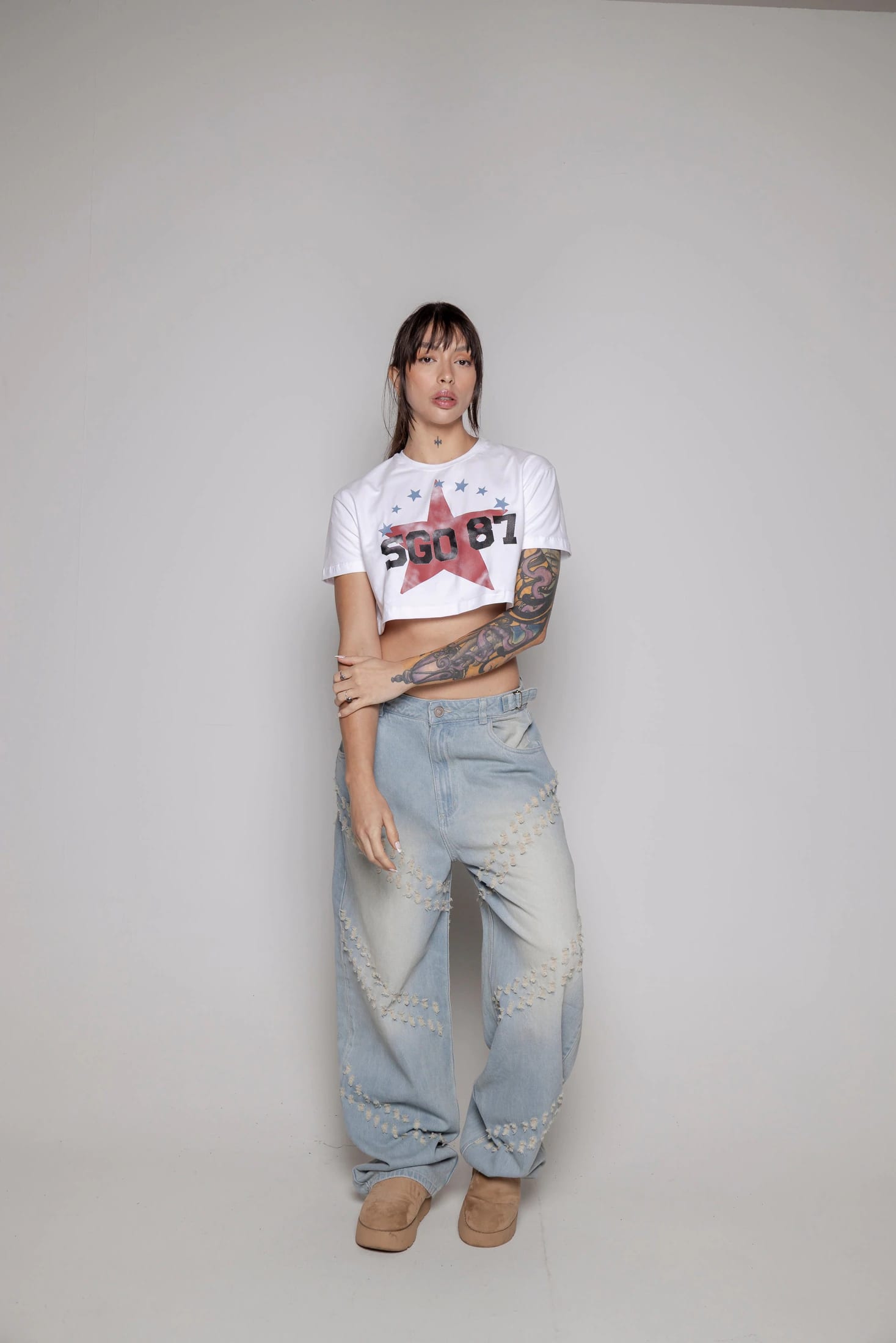 Crop-Top Courage Estrella-Blanco - imagen 2