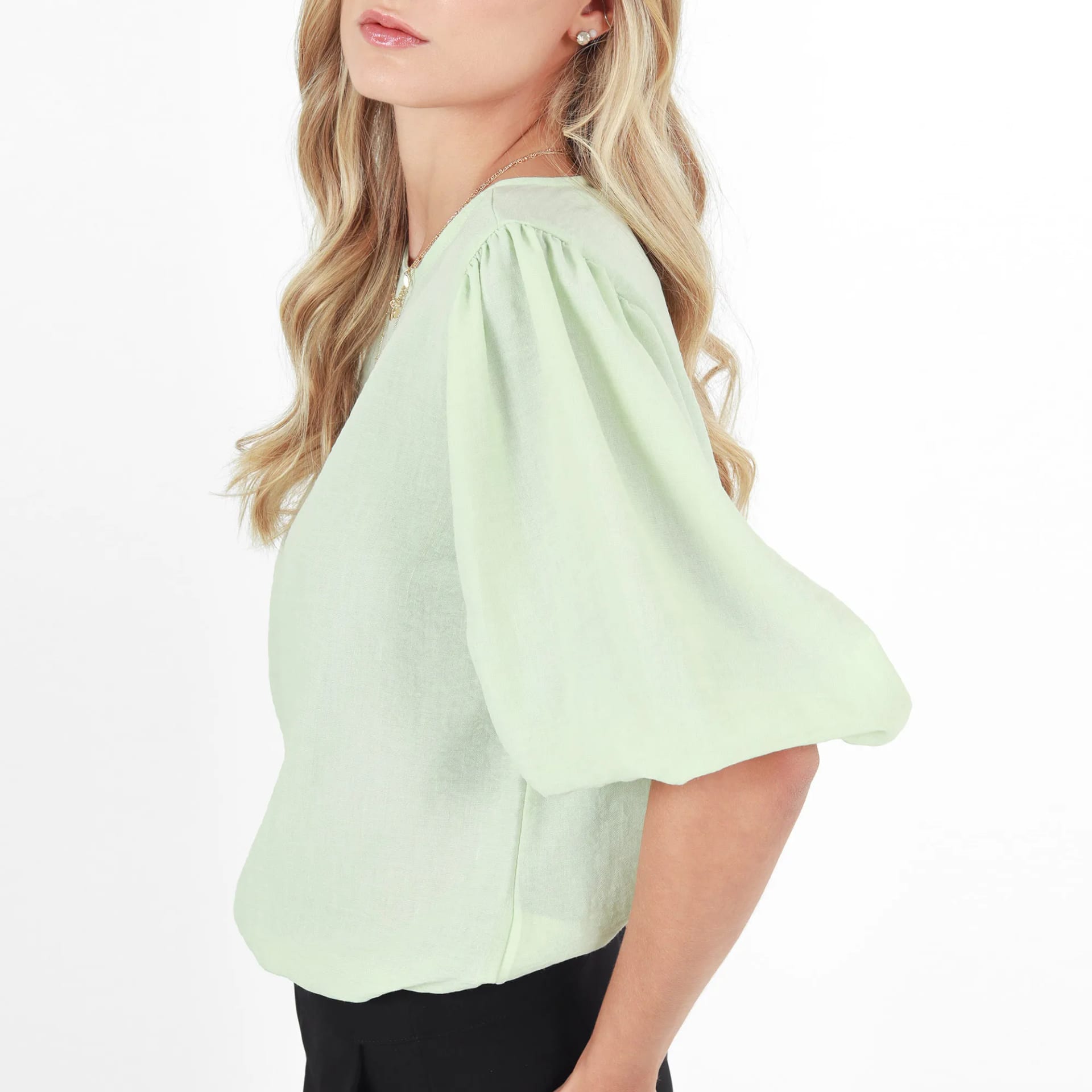 Blusa Cuello Redondo Manga 3Cuartos - imagen 3
