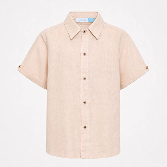 CAMISA MC LINO LISA NINO - imagen 1