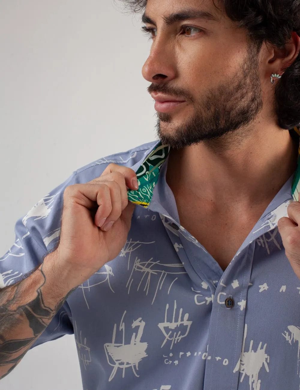 Camisa Regular Fit Le Panto Azul claro Hombre - imagen 11