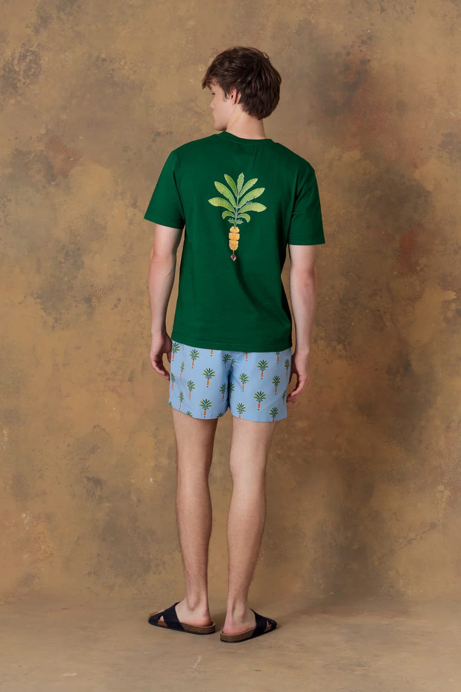 Men's cotton t-shirt orfeo green - imagen 5