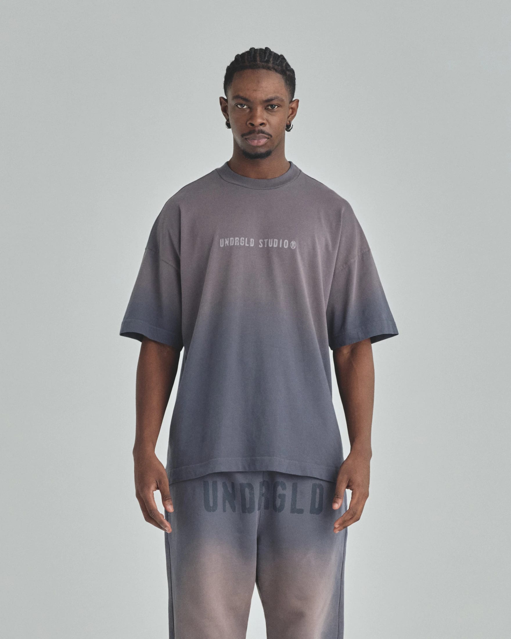 Spring Worn Logo Tshirt Sandblast Gray - imagen 2