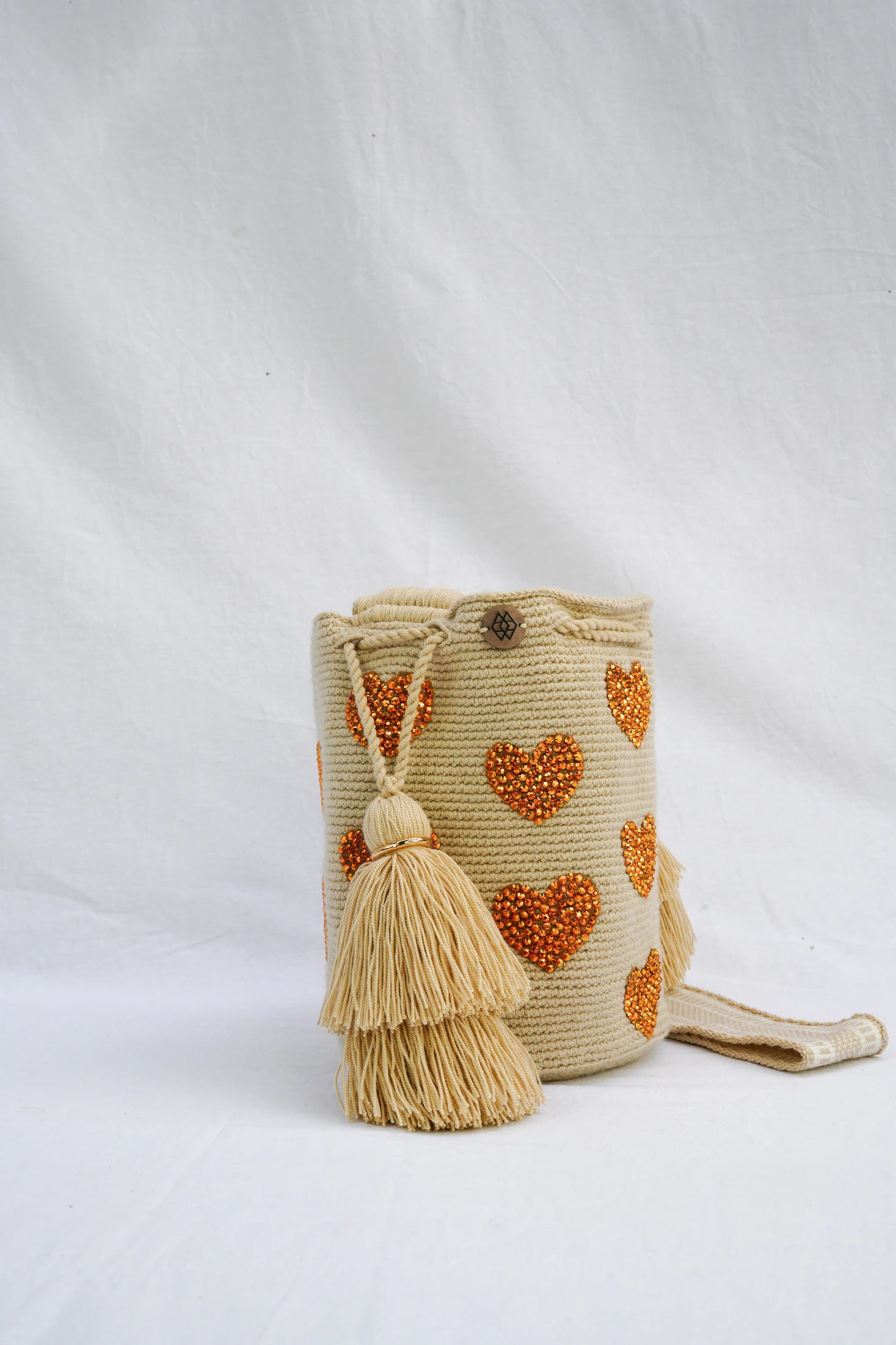 Mochila Corazón Pedrería Mediana - imagen 4