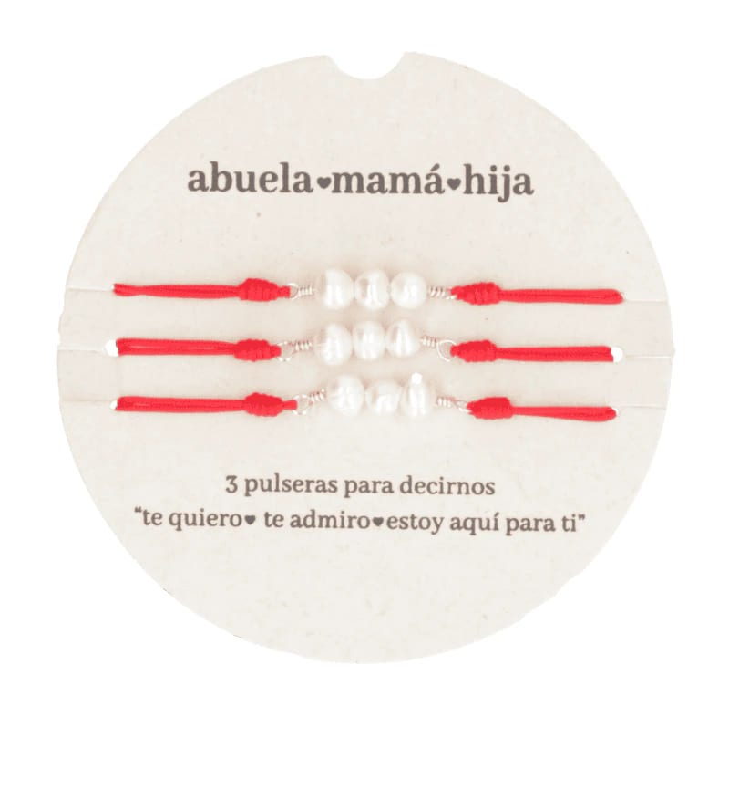 Pulsera Abuela♡Mamá♡Hija Set x 3 - imagen 1