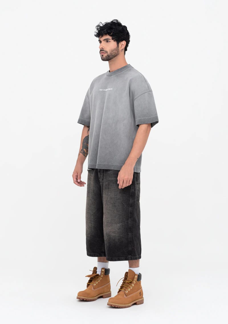 Áurea grey washed t-shirt - imagen 4