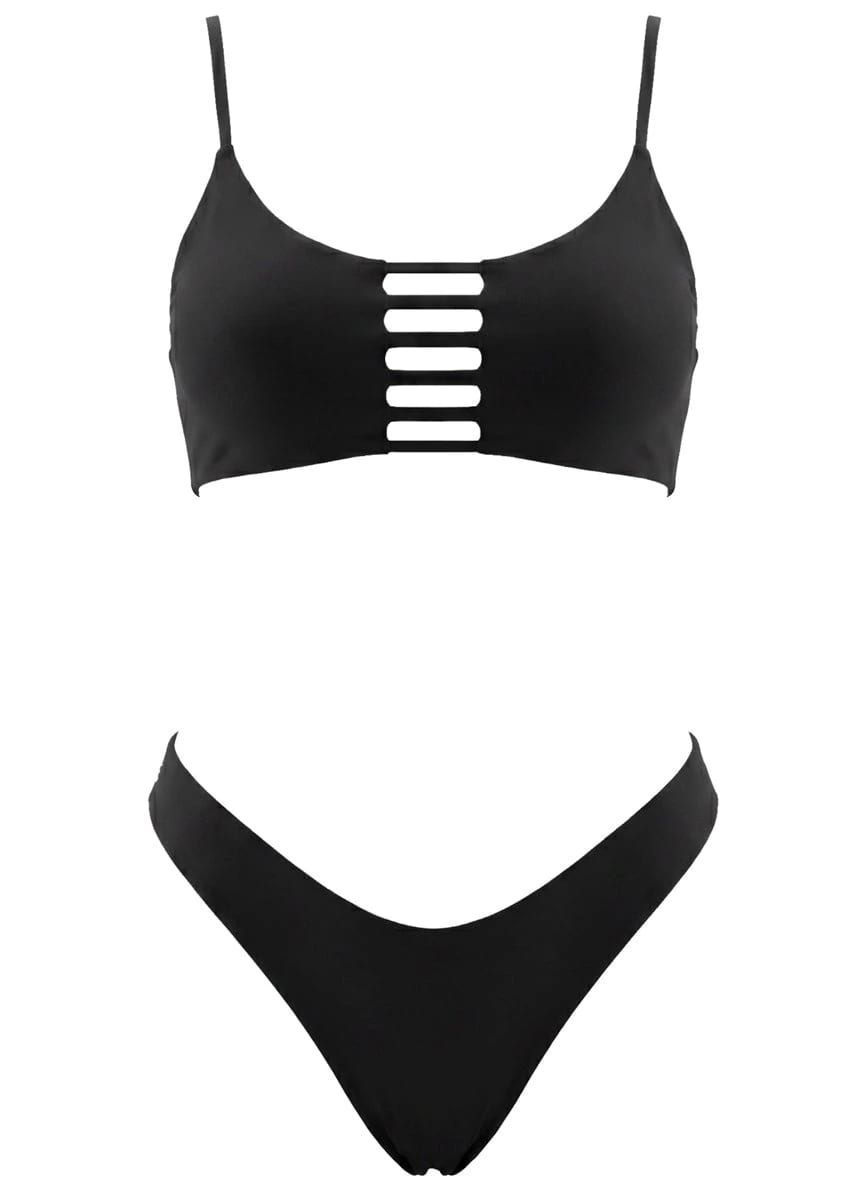 Maaji Jade Black Praia Classic Bralette Bikini Top - imagen 12