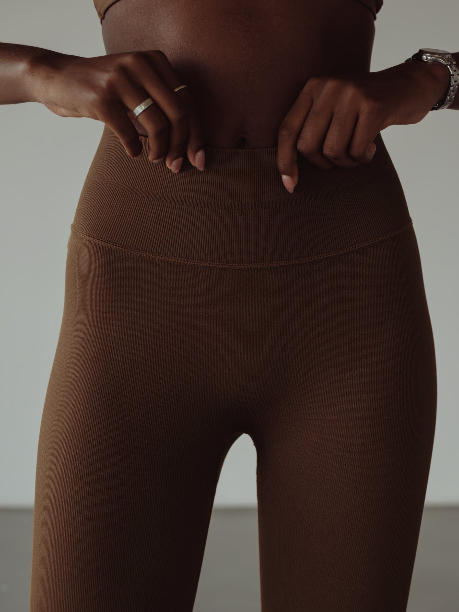SHAPER SEAMLESS LEGGINGS - SEPIA - imagen 3