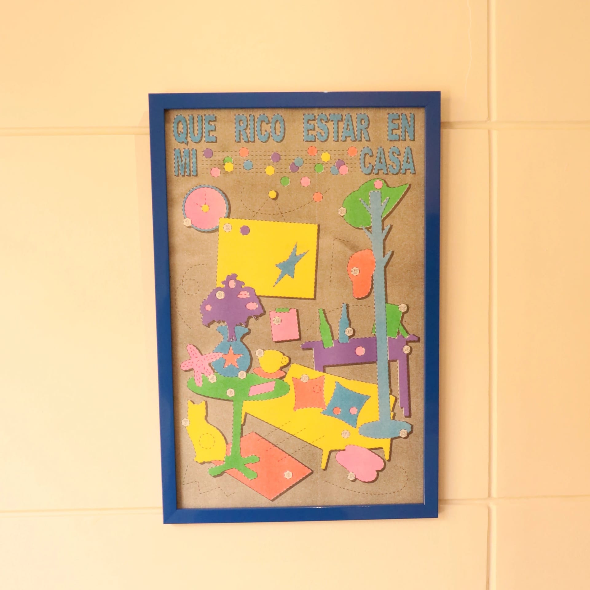 Amo estar en mi casa póster- TRABAJO HONESTO - imagen 1