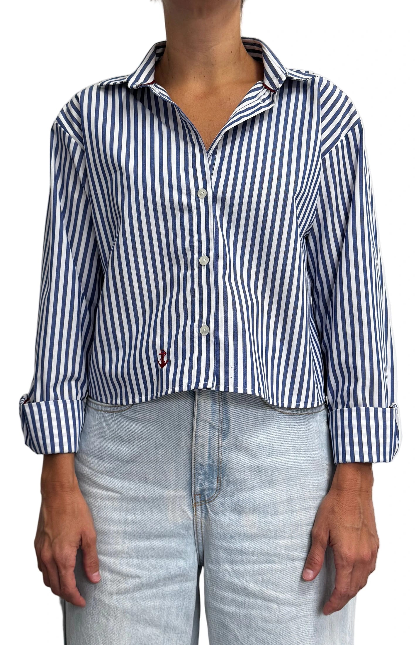 Blusa Rayas Navy - imagen 3