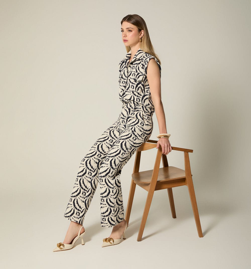 Pantalon tiro alto recto - imagen 1
