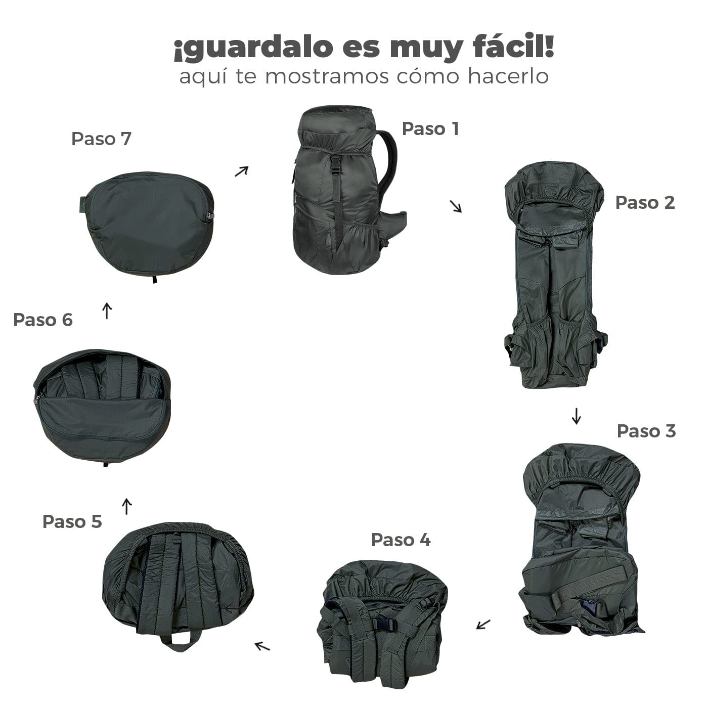 Morral Viajero XL Plegable Ultra Estampado Tropic - imagen 9