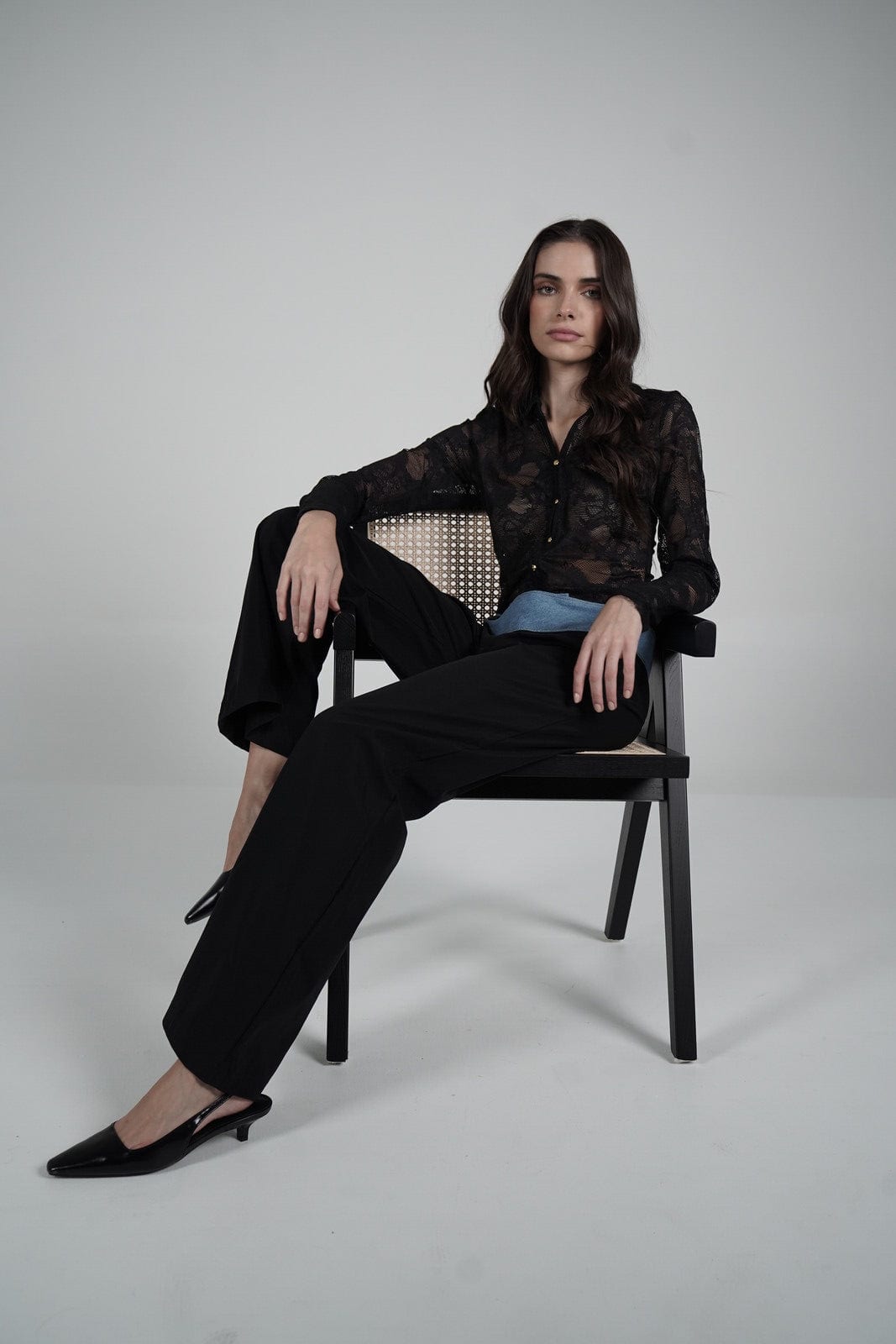 Lace Blouse (Negra) - imagen 5