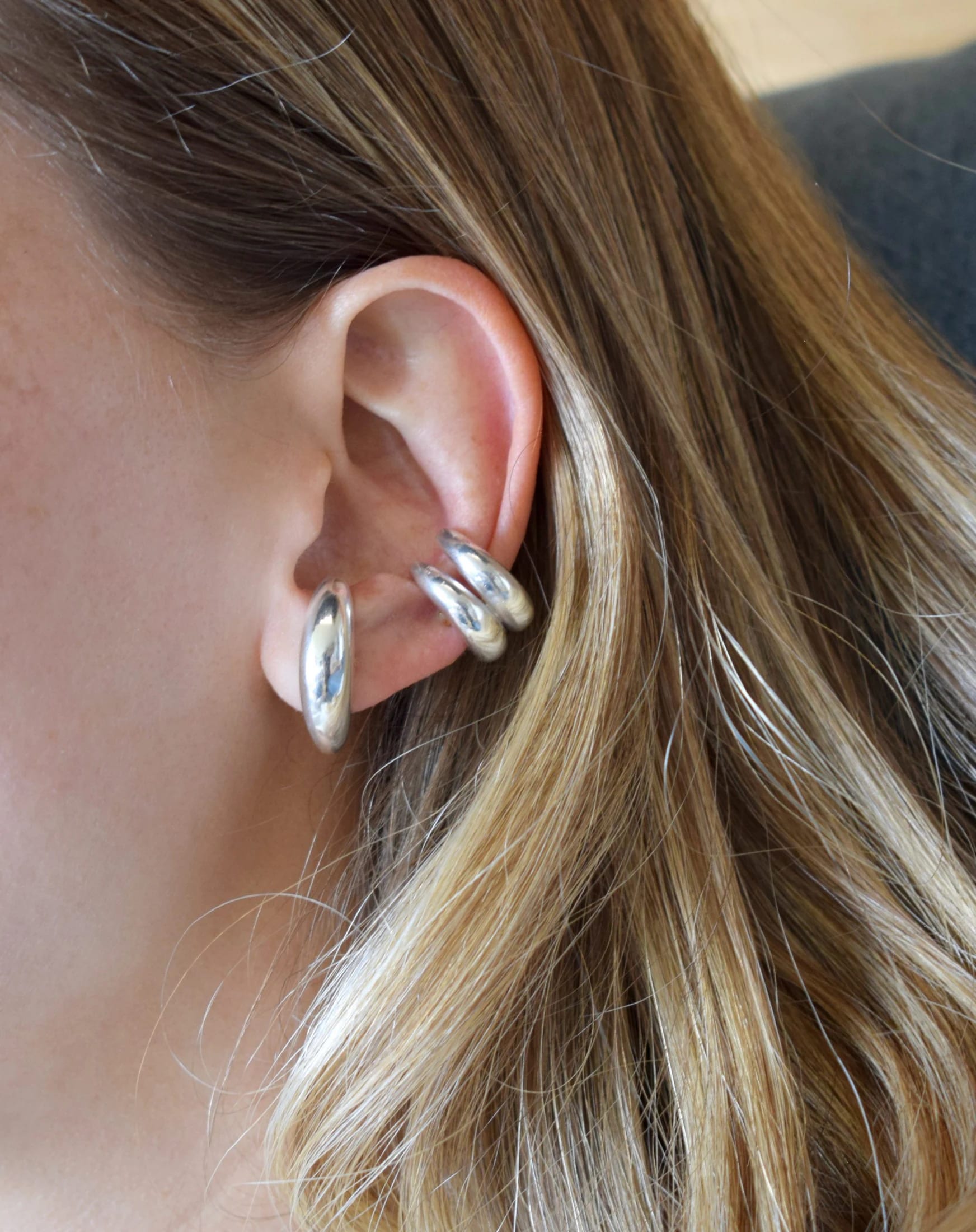 Ear cuff Aqua Due Doble - imagen 1