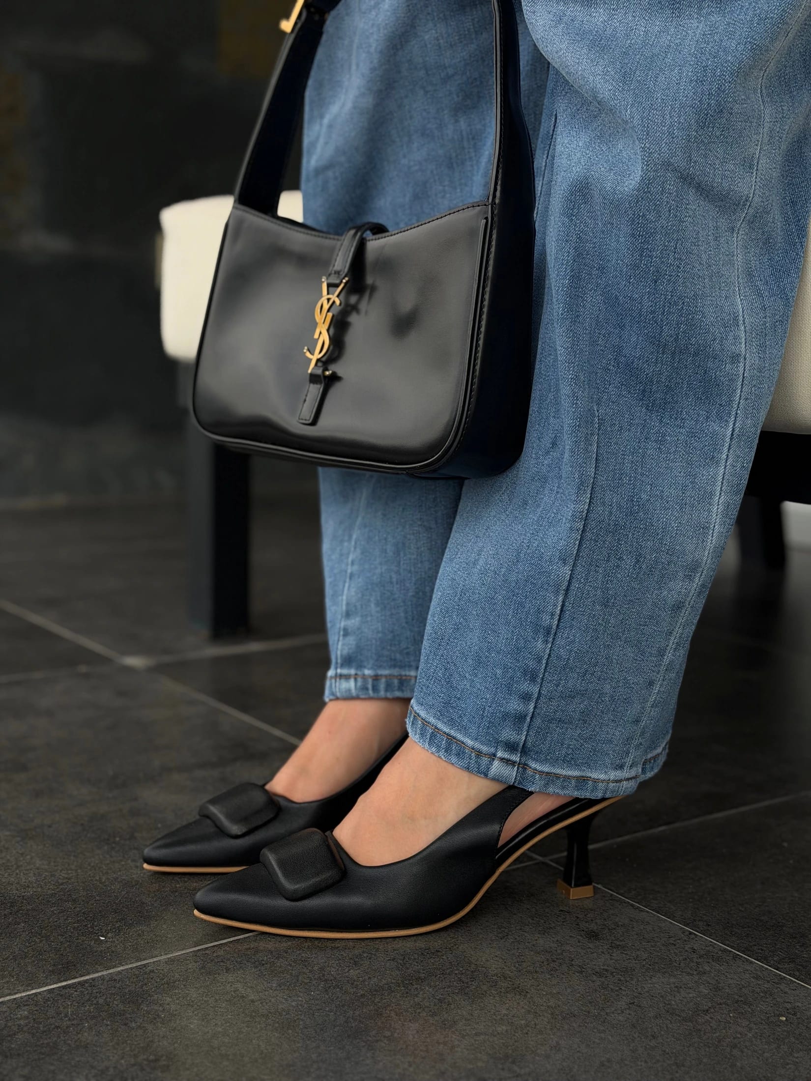 STILETTOS LUDOVICA NEGRO - imagen 1