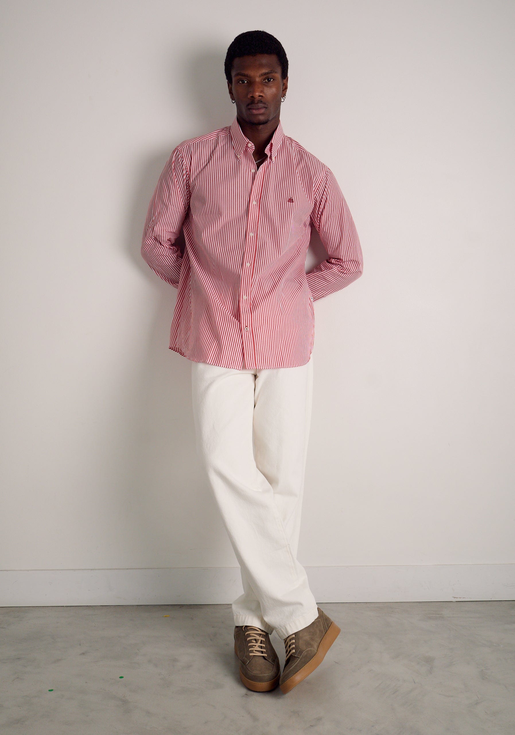 Camisa H CBD Rayas Med L-Vin Cereza - imagen 3