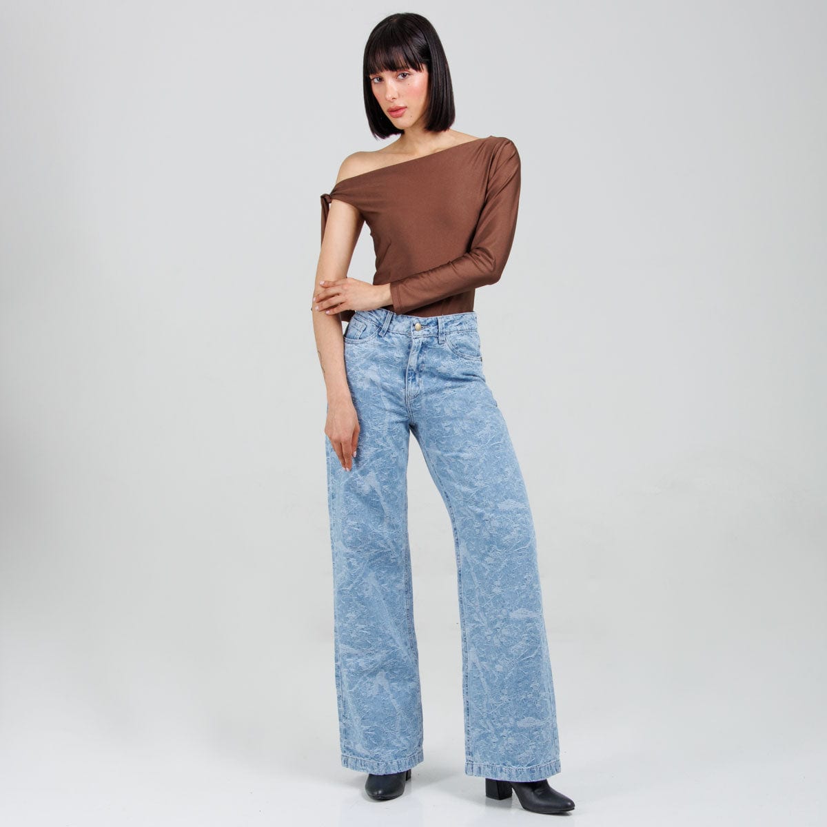 Jean wide Leg Ax-3102 Rigido - imagen 1