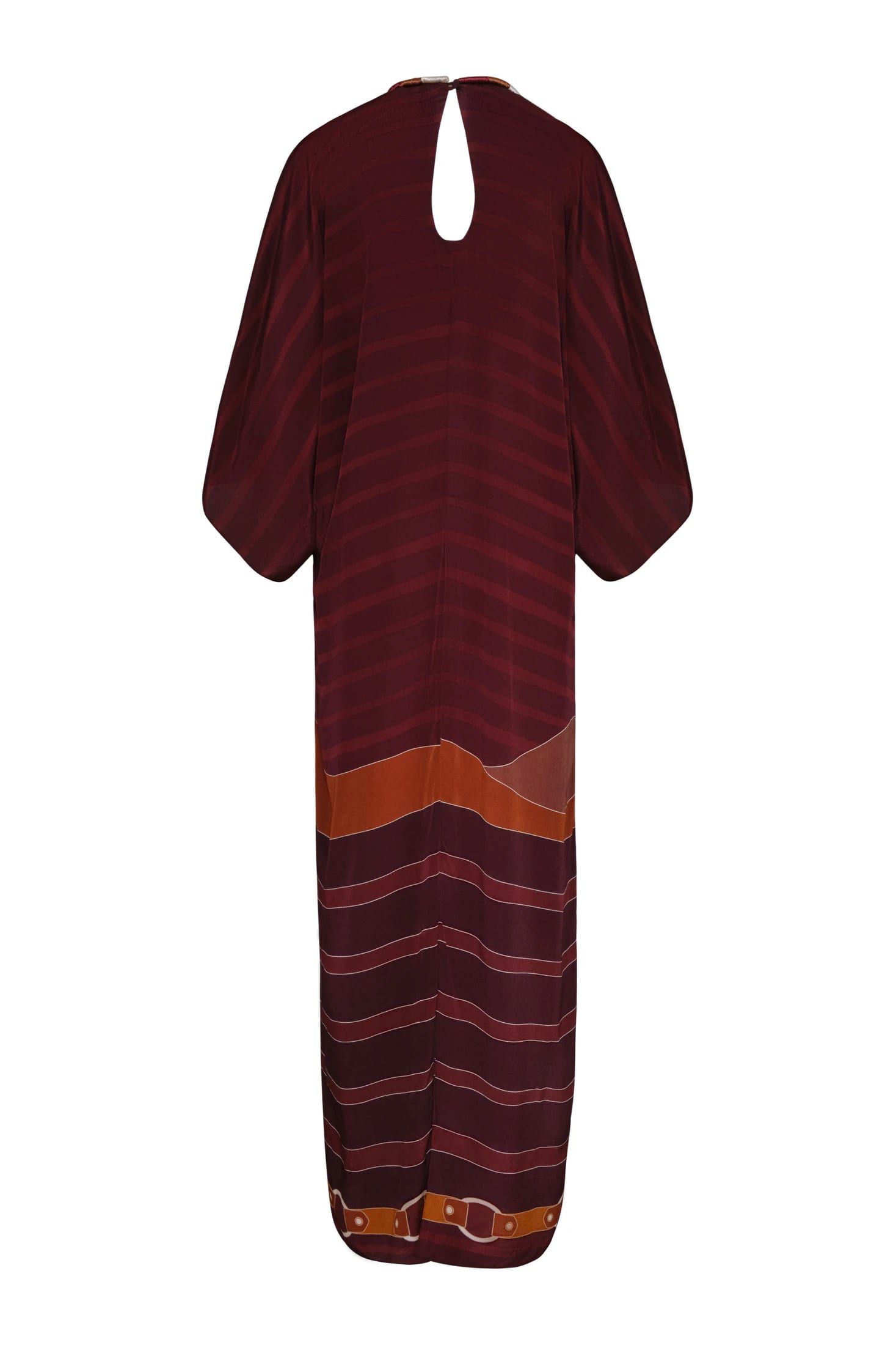 Andina Crepe Chine Tunic / Purple Horses - imagen 3