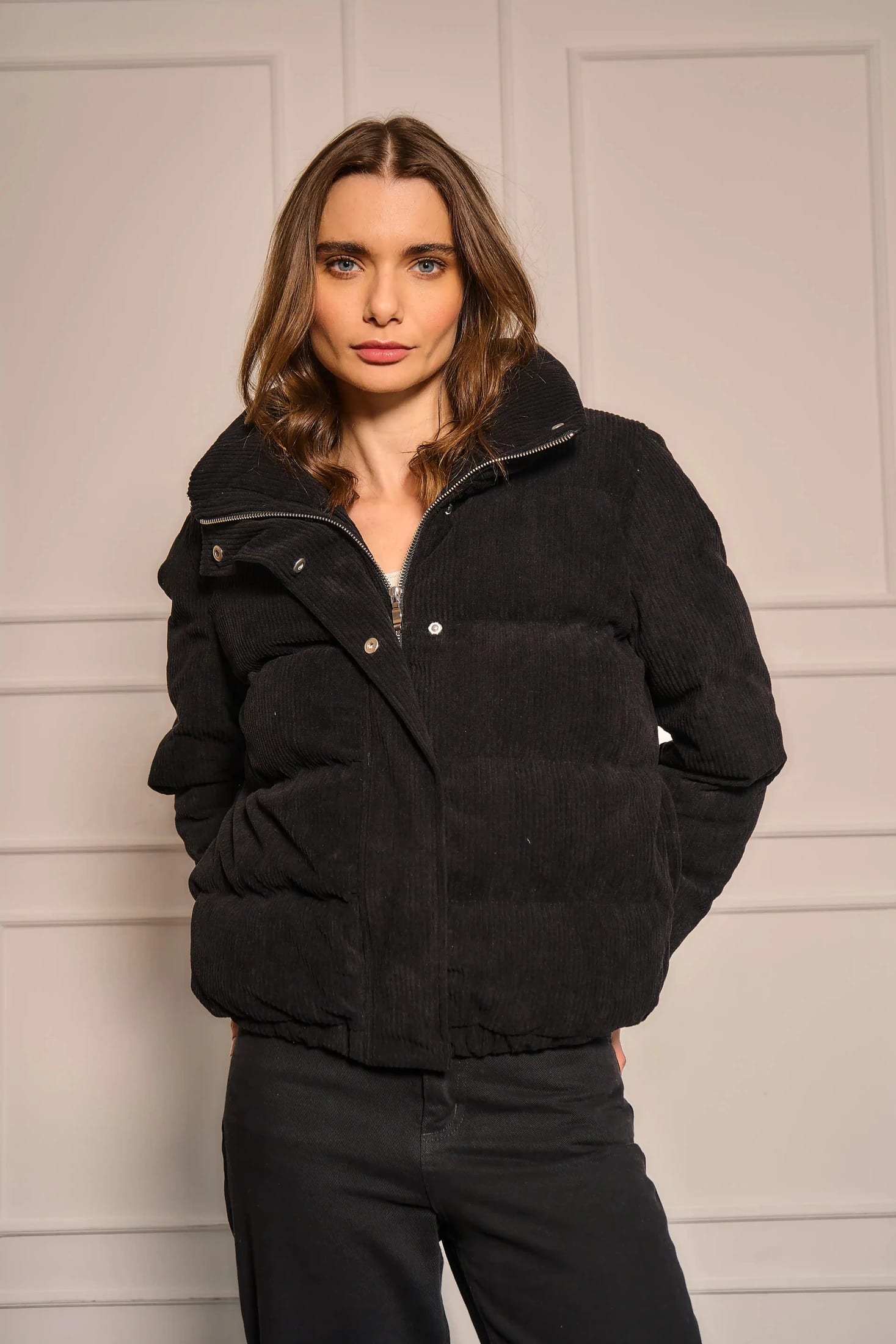 Chaqueta Puffer Mujer Negra - imagen 7