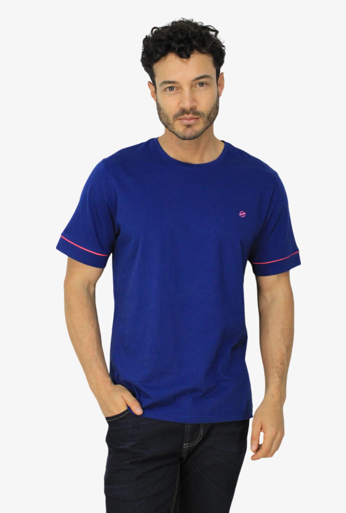 Camiseta Azul Para Hombre DMTSOUT02 - imagen 1