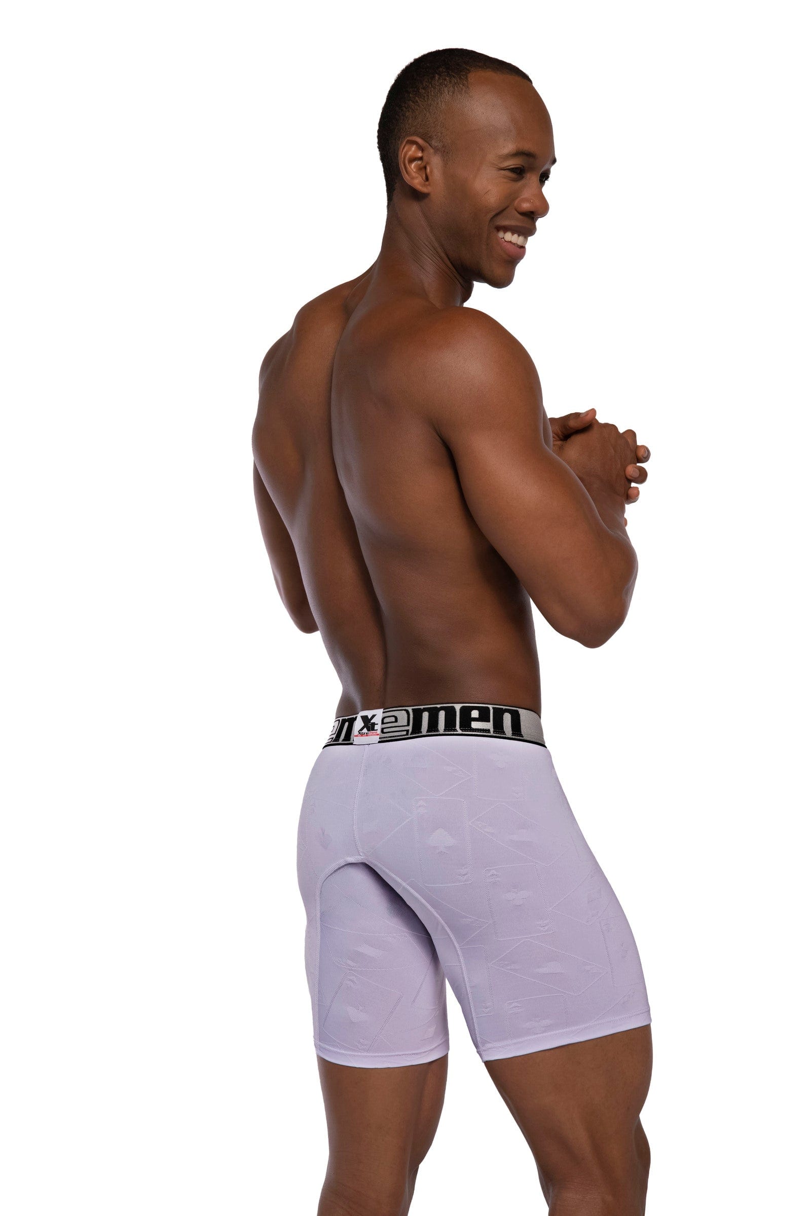 BOXER  CLÁSICO LARGO MICROFIBRA NAIPE NEGRO - imagen 3