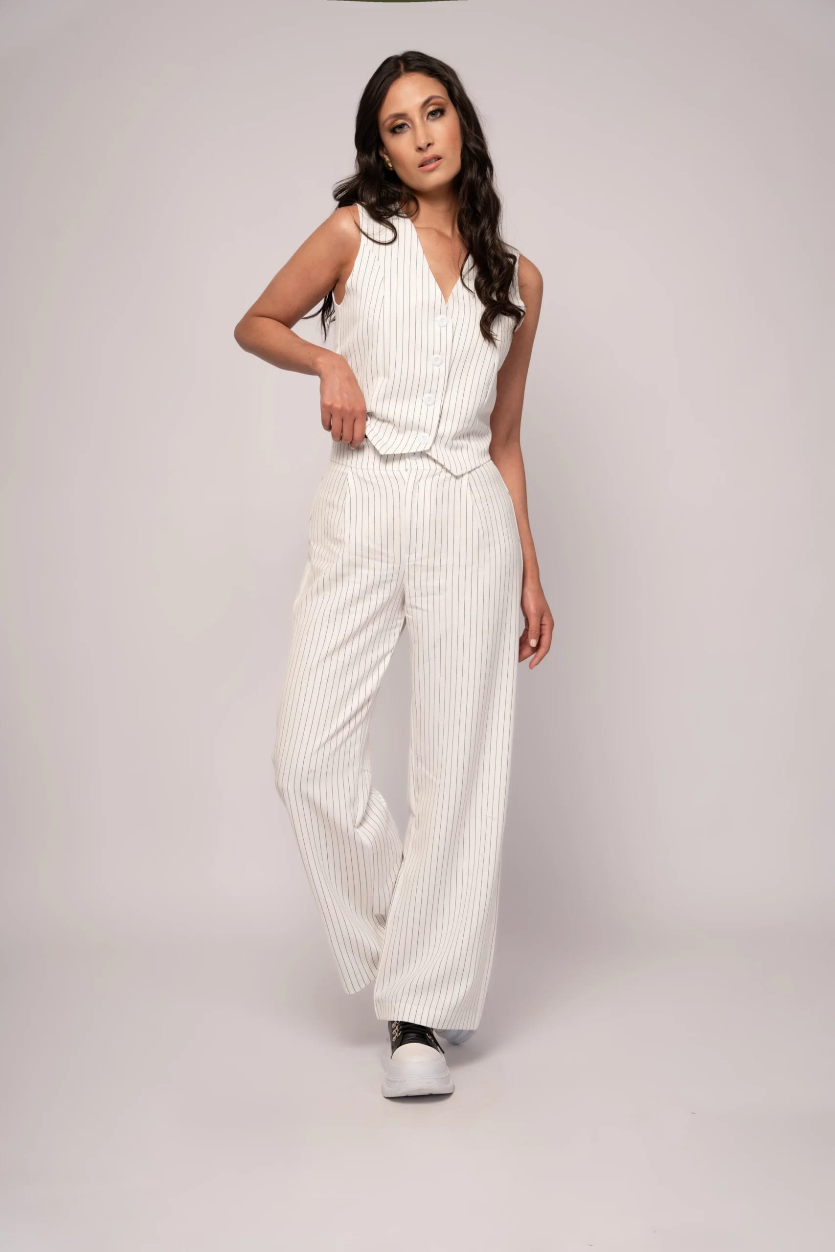 Pantalón Daniela Raya Diplomática Blanco - imagen 1