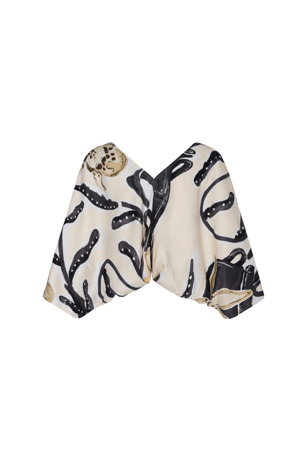 Blusa providencia ivory negro - imagen 3
