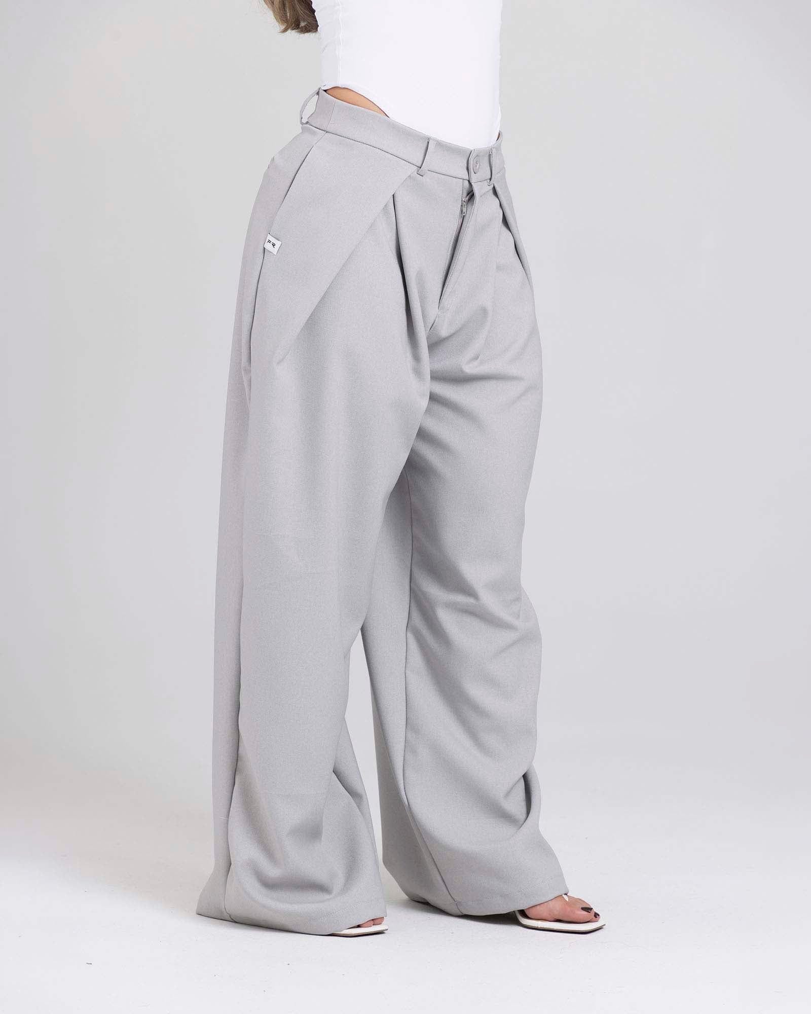 Pantalón wide motion gris claro flexi FIBER - imagen 2